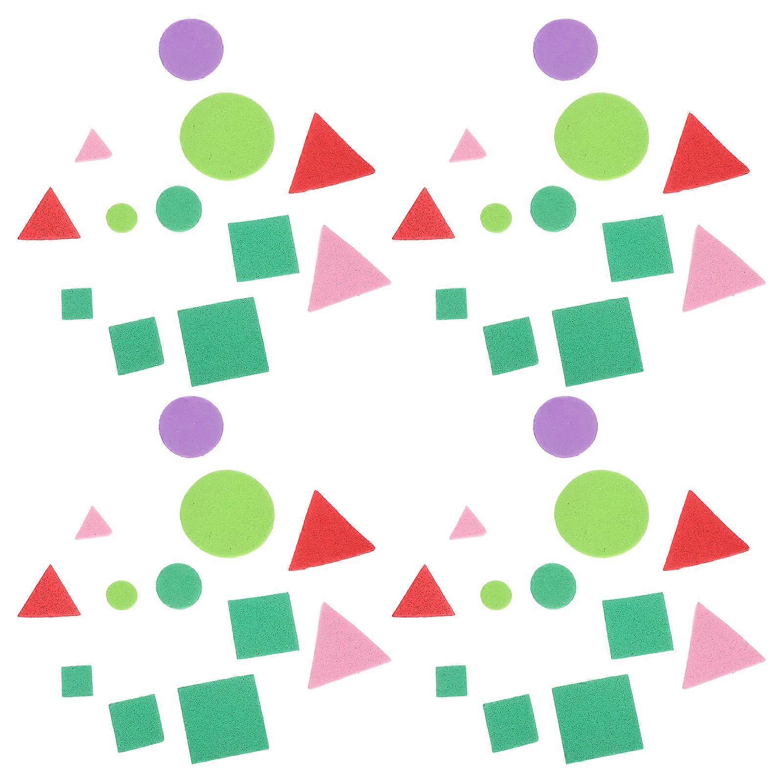 Foam Pattern Blocks Children's Stickers for Decoration 960Pcs Assorted Color