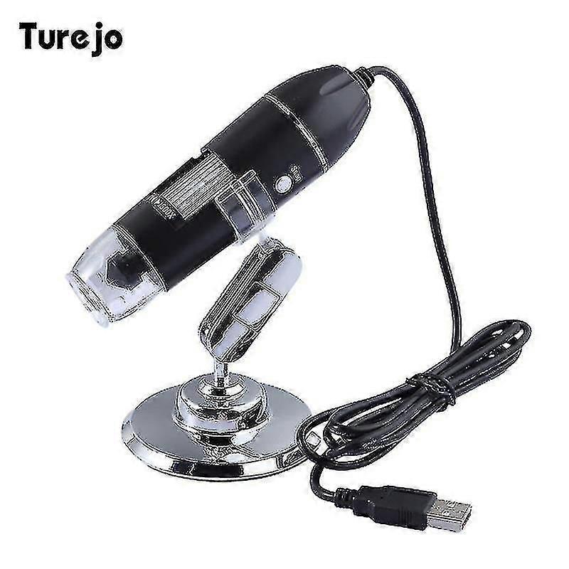 1600x 3 In 1 Usb Adjustable Digital Microscope Type-c Electronic Microscope Camera For Solding 8 Led