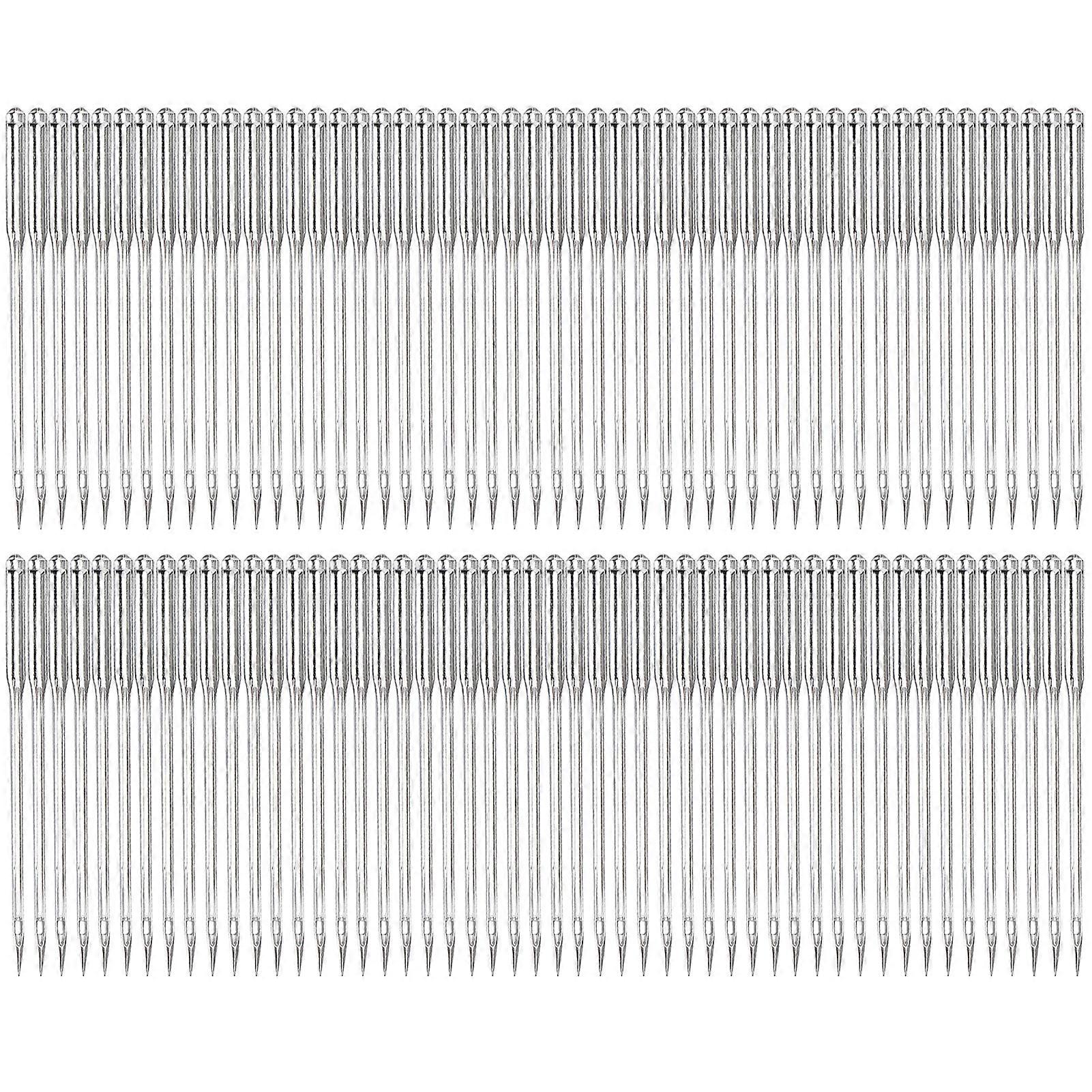 Lot de 100 aiguilles à coudre en acier haute dureté pour machine à coudre, accessoires et fournitures, type 18