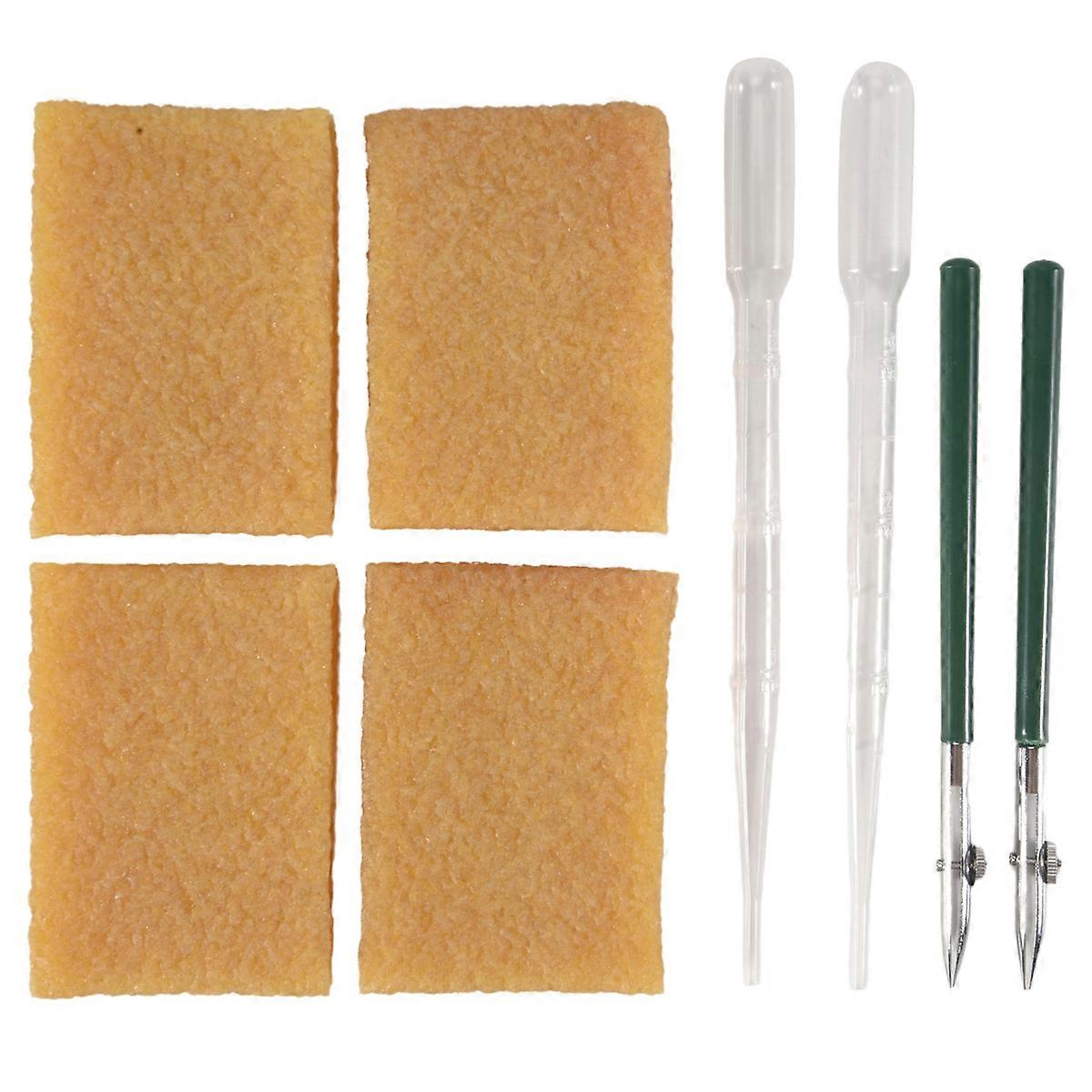 Art Ruling Pen Set with Glue Residue Eraser,for Mounting Art