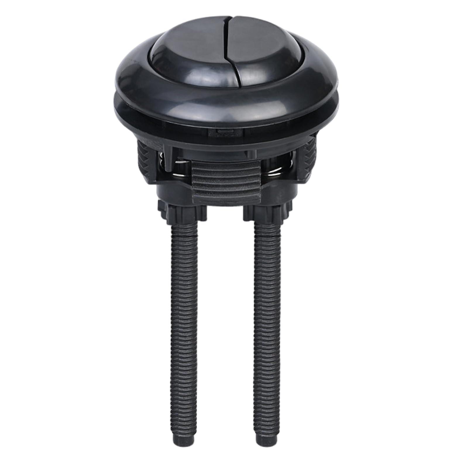 Dual Flush Valve Replacement Kit Round Plastic Button Pusher With Cuttable Threaded Rod Universal Tank Flush Handle