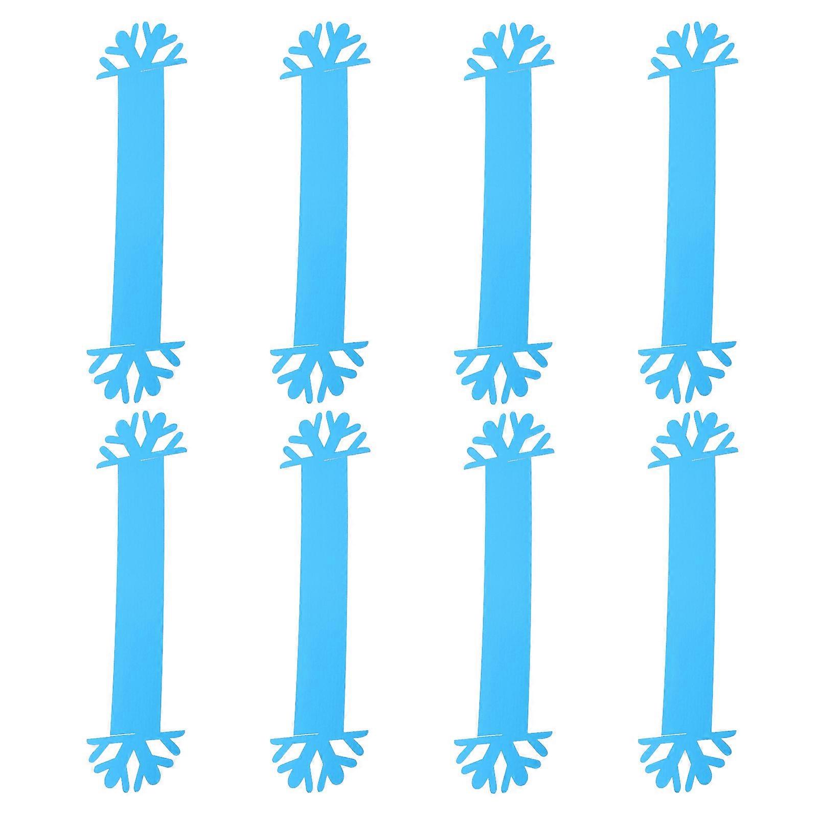 Blue Napkin Rings Unique Napkin Clasps for Decor 40Pcs Snowflake Design