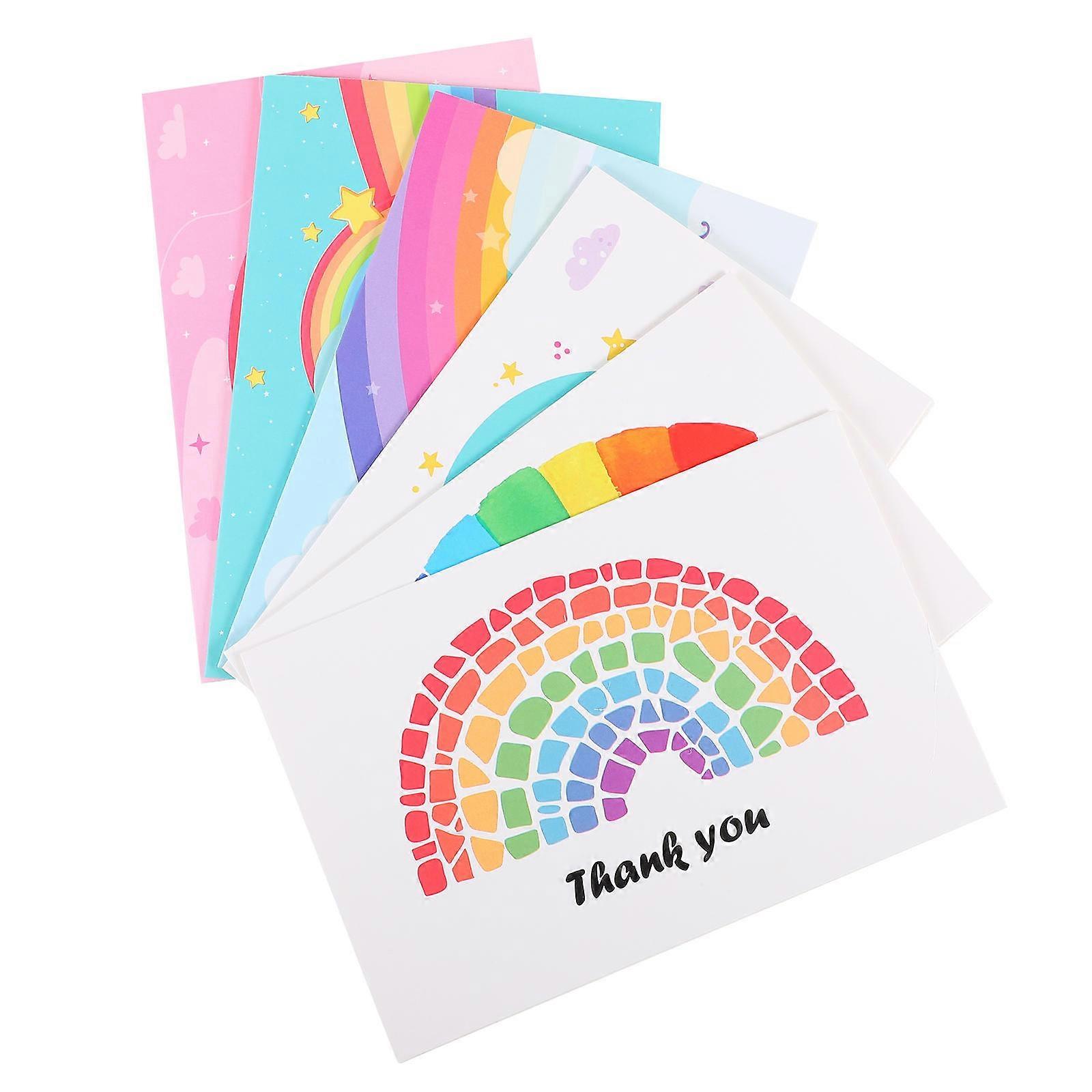 36 Pcs Paper Blessing Cards Rectangular Design Birthday Party Friends Celebrating