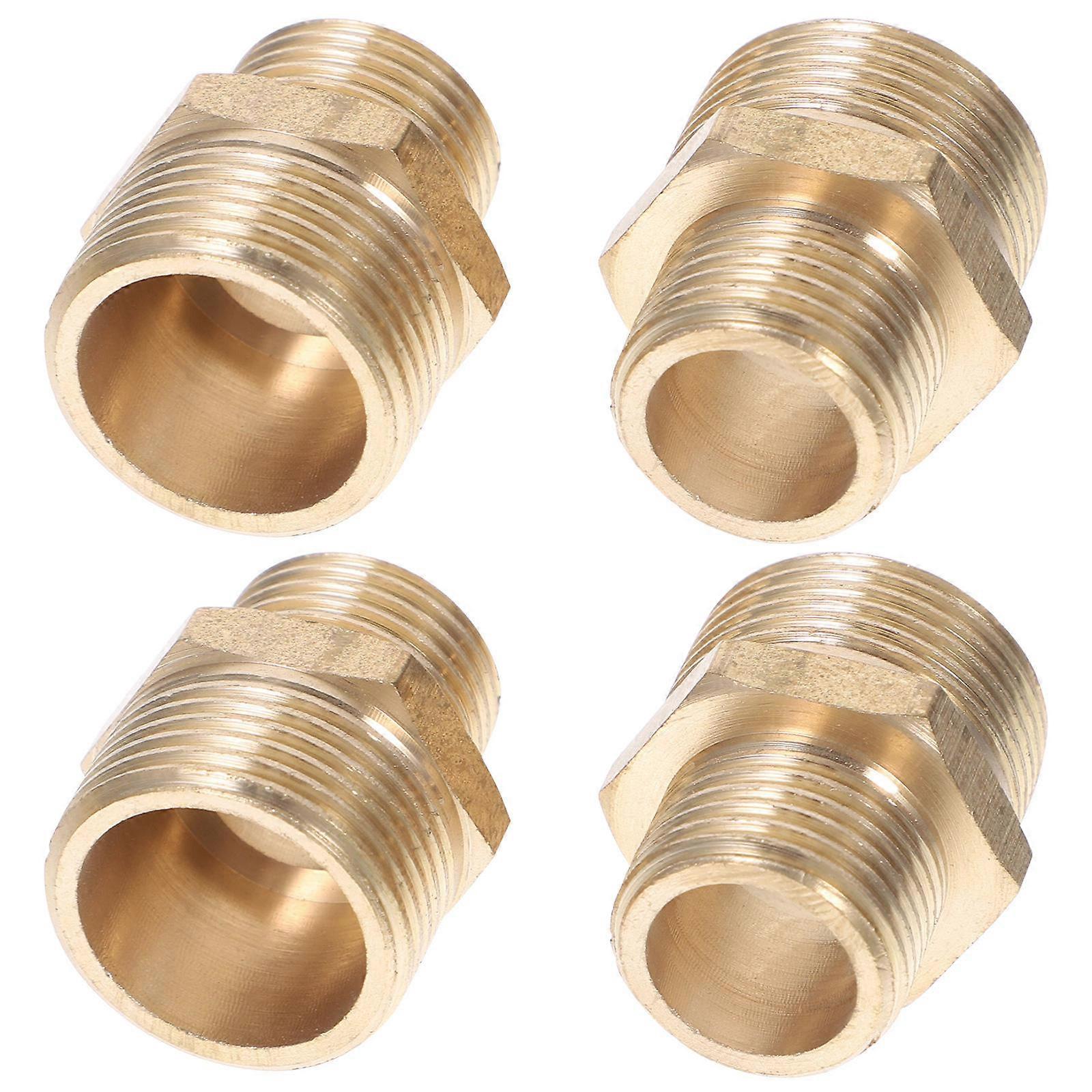 Garden Hose Adapter Brass Fitting for Hose Connection 12Pcs Quick Use