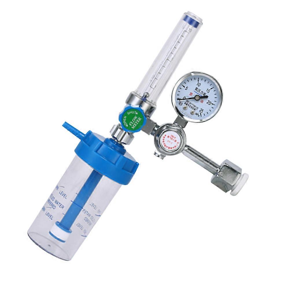 Oxygen Inhaler Pressure Reducer Meter Regulator Oxygen Humidification Bottle Inhalator with Scale, for DY-C New Style