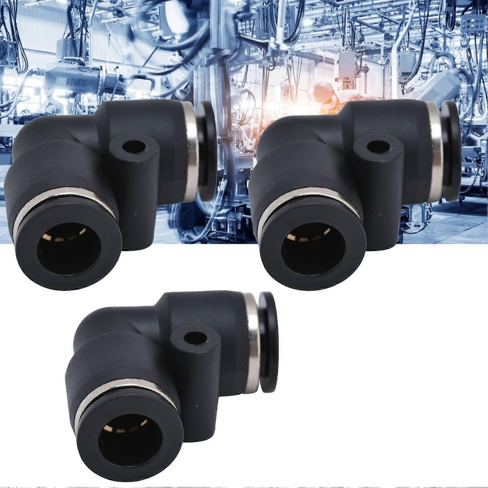 10pcs PV Pneumatic Connector ABS 1.0-1.2MPa for Automation Gear