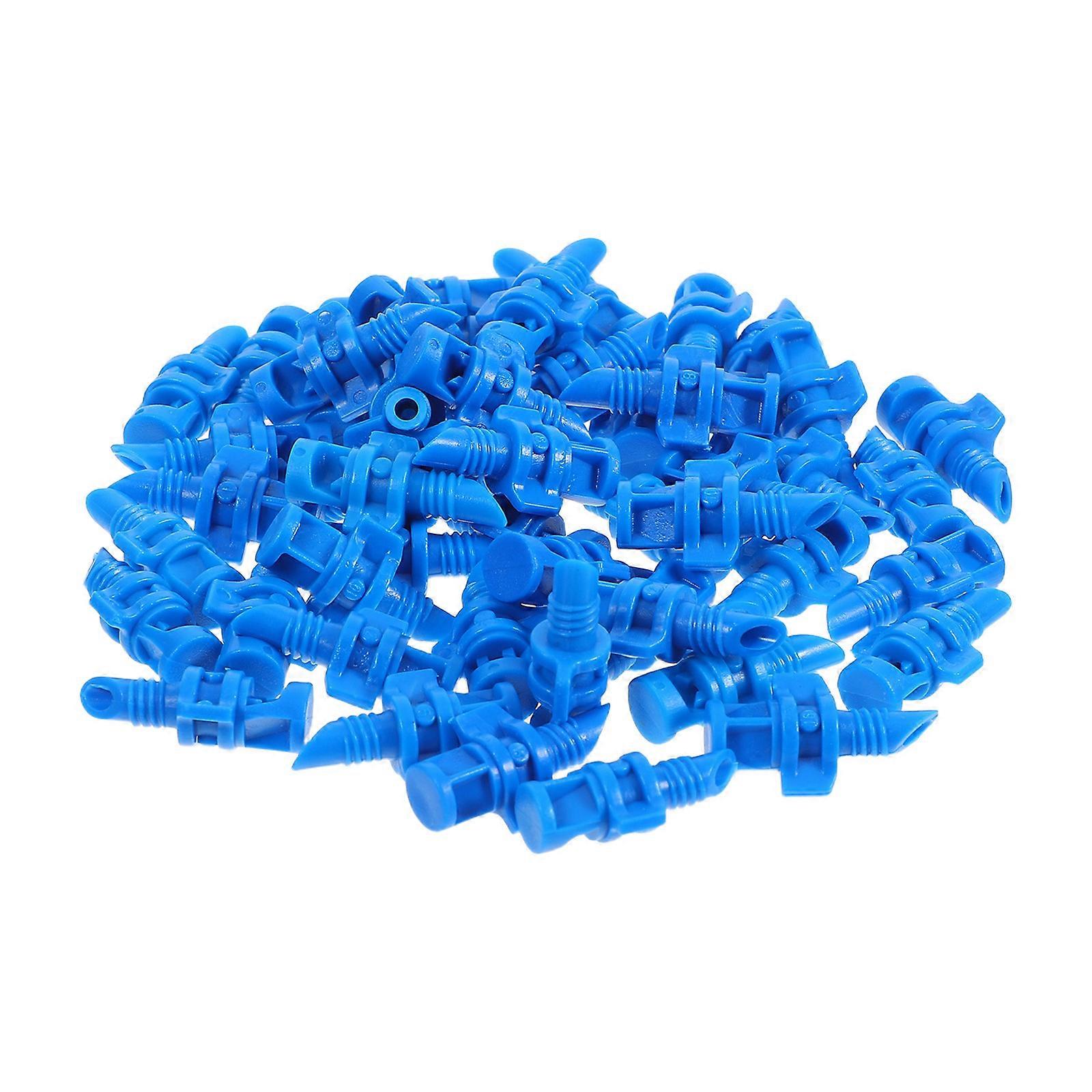 Misting Sprinkler Heads Irrigation Nozzle for Garden Use 200Pcs Blue