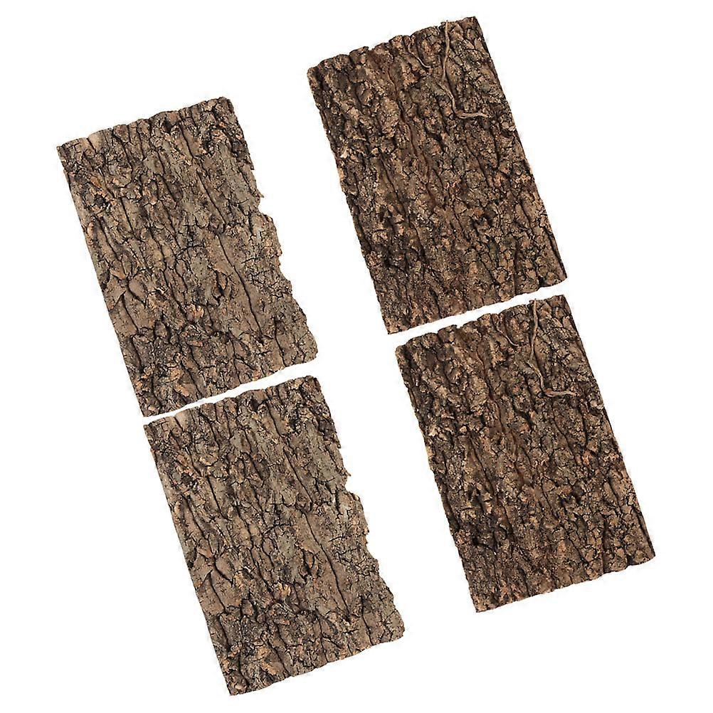 Reptile Terrarium Bark Decor for Decorations 12Pcs Durable Coffee Bark