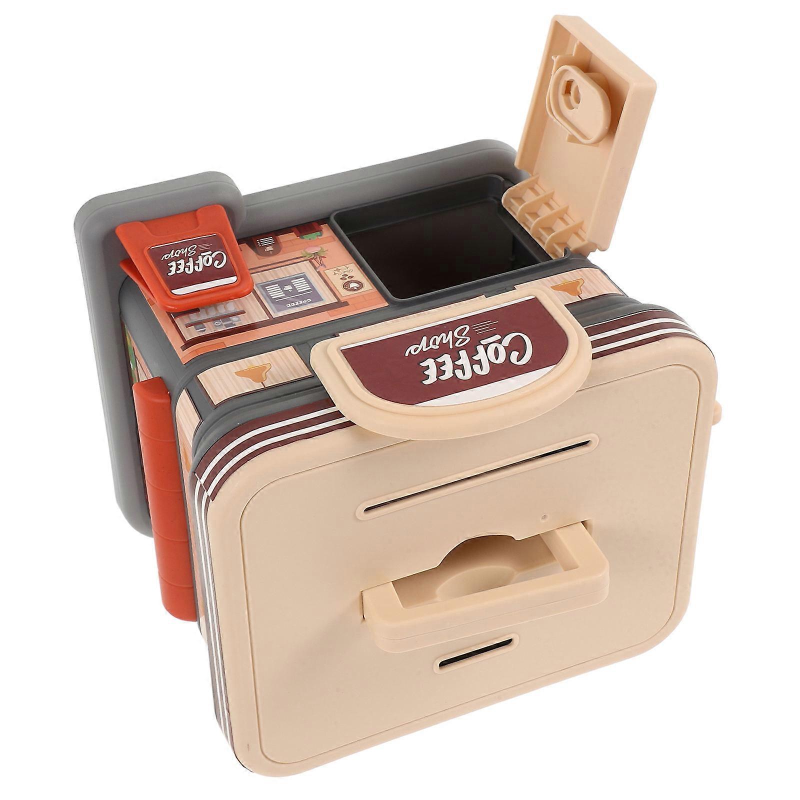 Plastic Money Container For Storage Container Modern Style 17X14.5X14.5CM Sleek Design 1Pcs