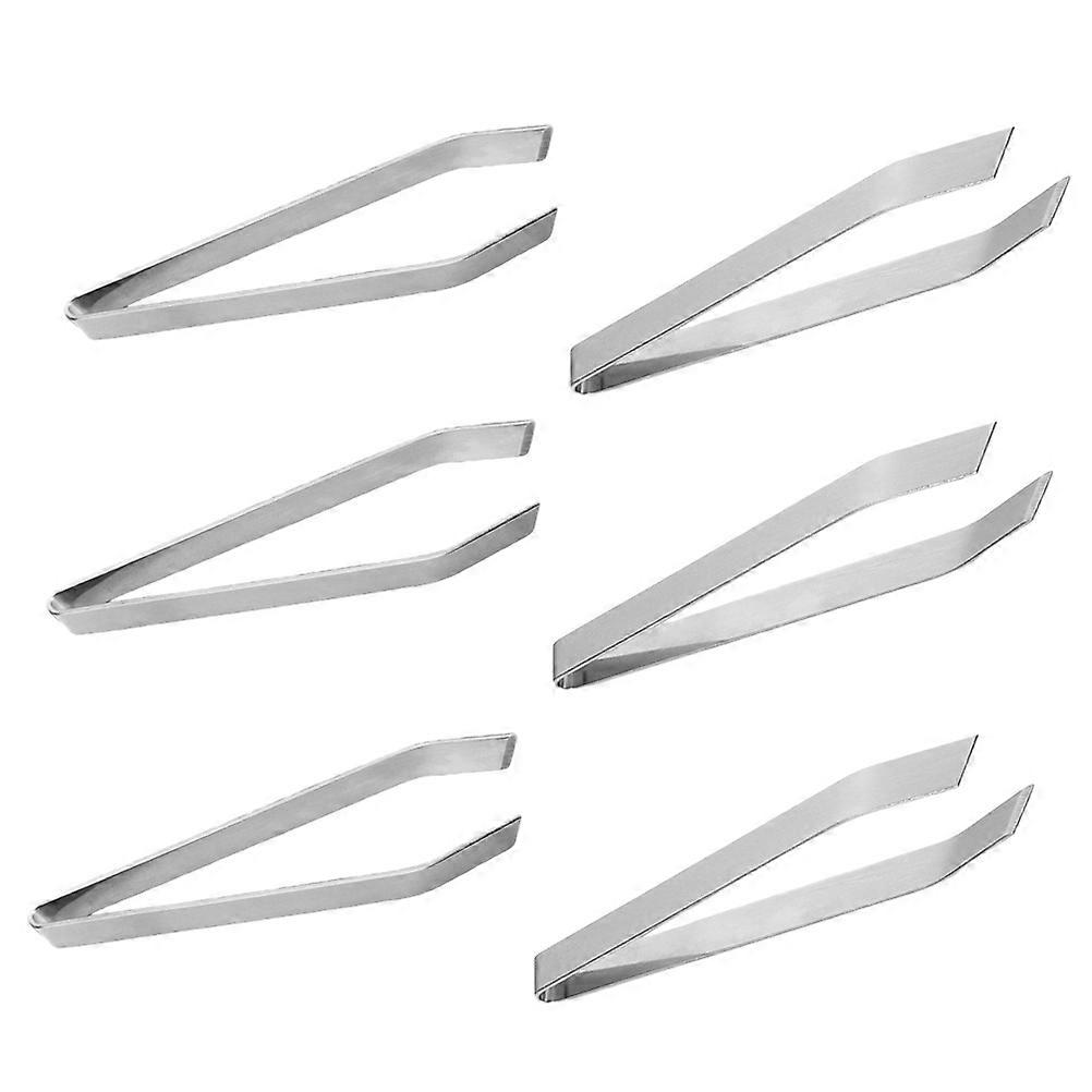 6 Pcs Fish Bone Picker Manual Tool For Restaurant Use Ergonomic Silver Ideal For Food Preparation And Cooking