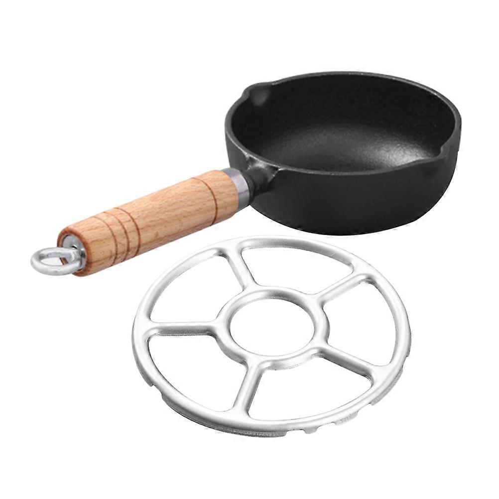 Oil Heating Pot 1 Set Multi-functional Kitchen Accessory Egg Frying Pan Nonstick Coating 2Pcs