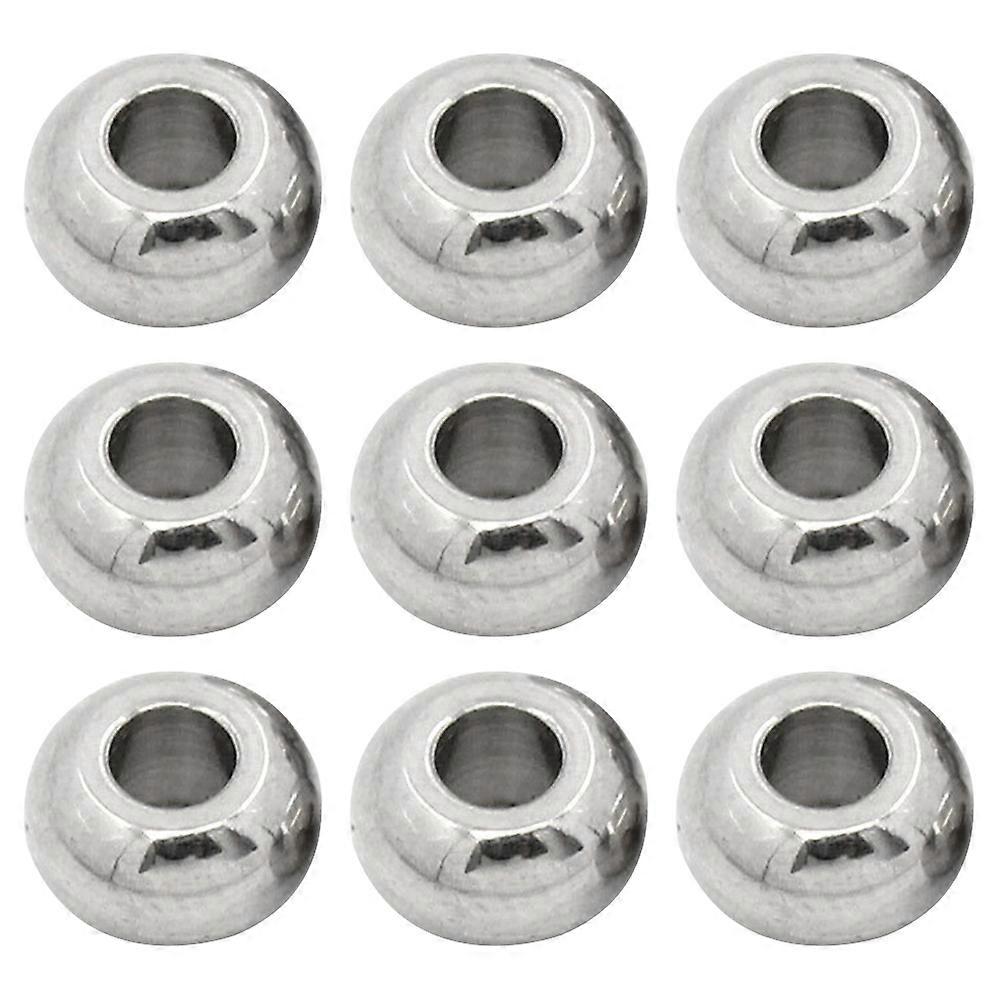 Jewelry Making Beads Stainless Steel Round Spacer Solid Beads 300Pcs