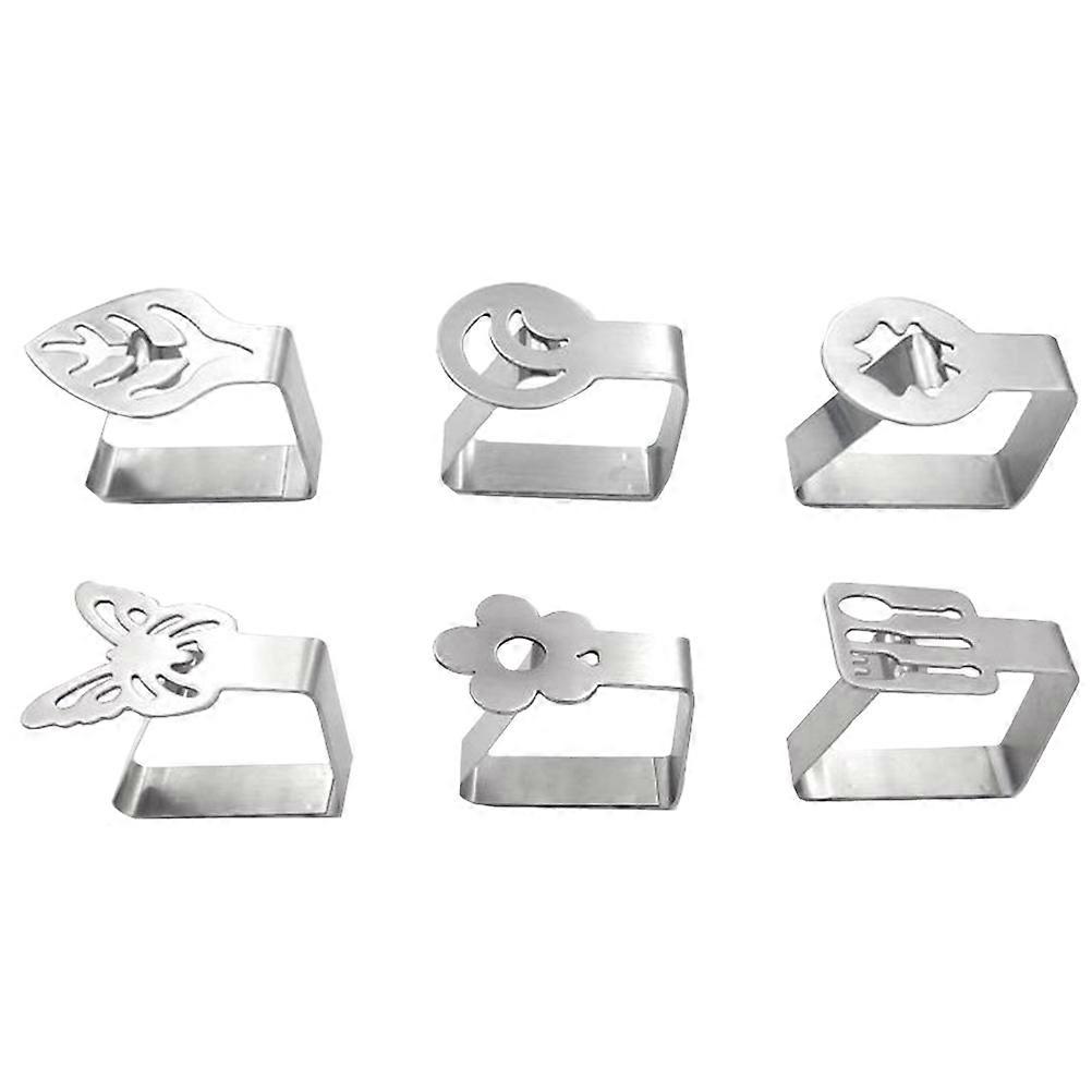 Tablecloth Clips Stainless Steel Tablecloth Holders for 12Pcs Silver Use
