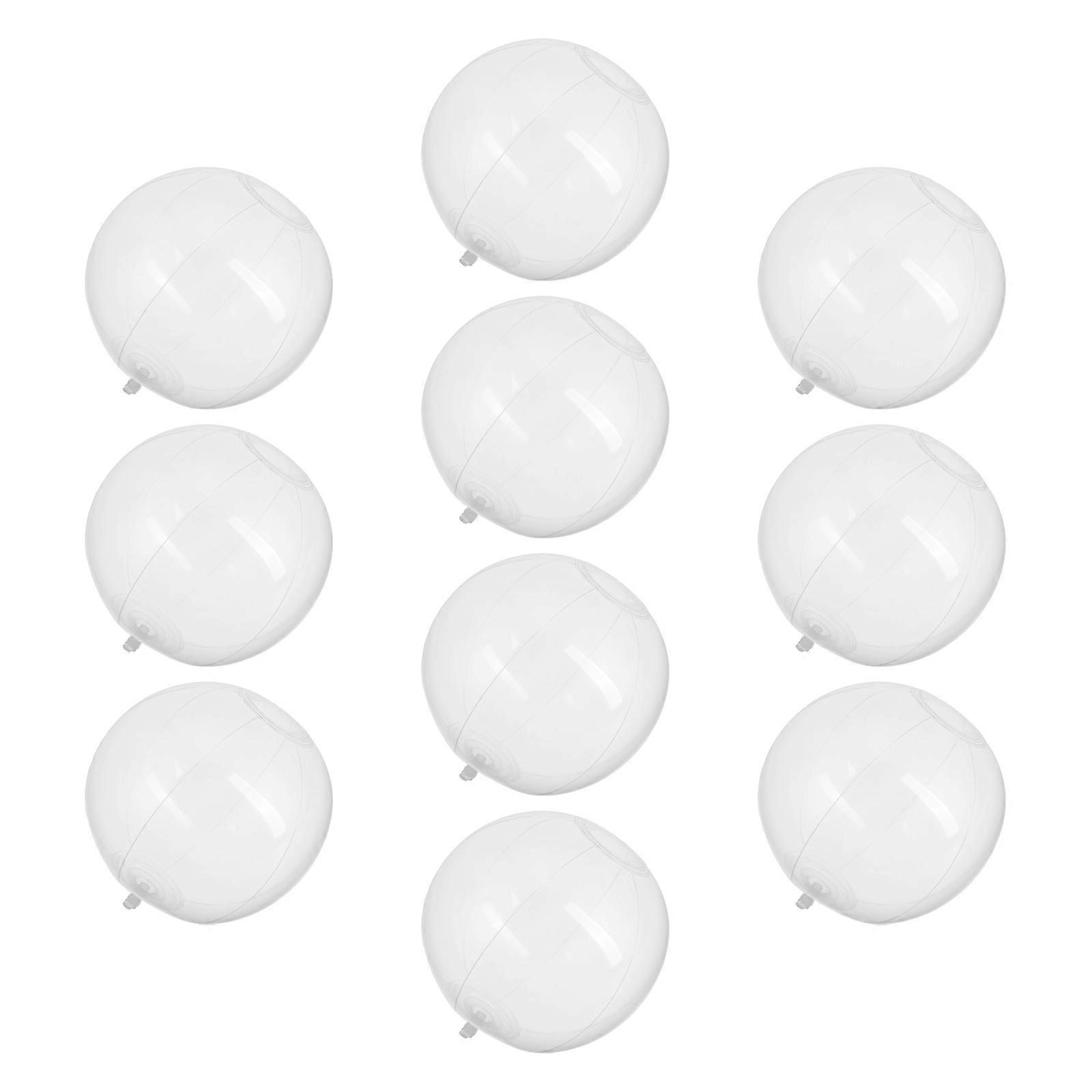 40Pcs Inflatable Transparent Beach Ball for Pool Party Games