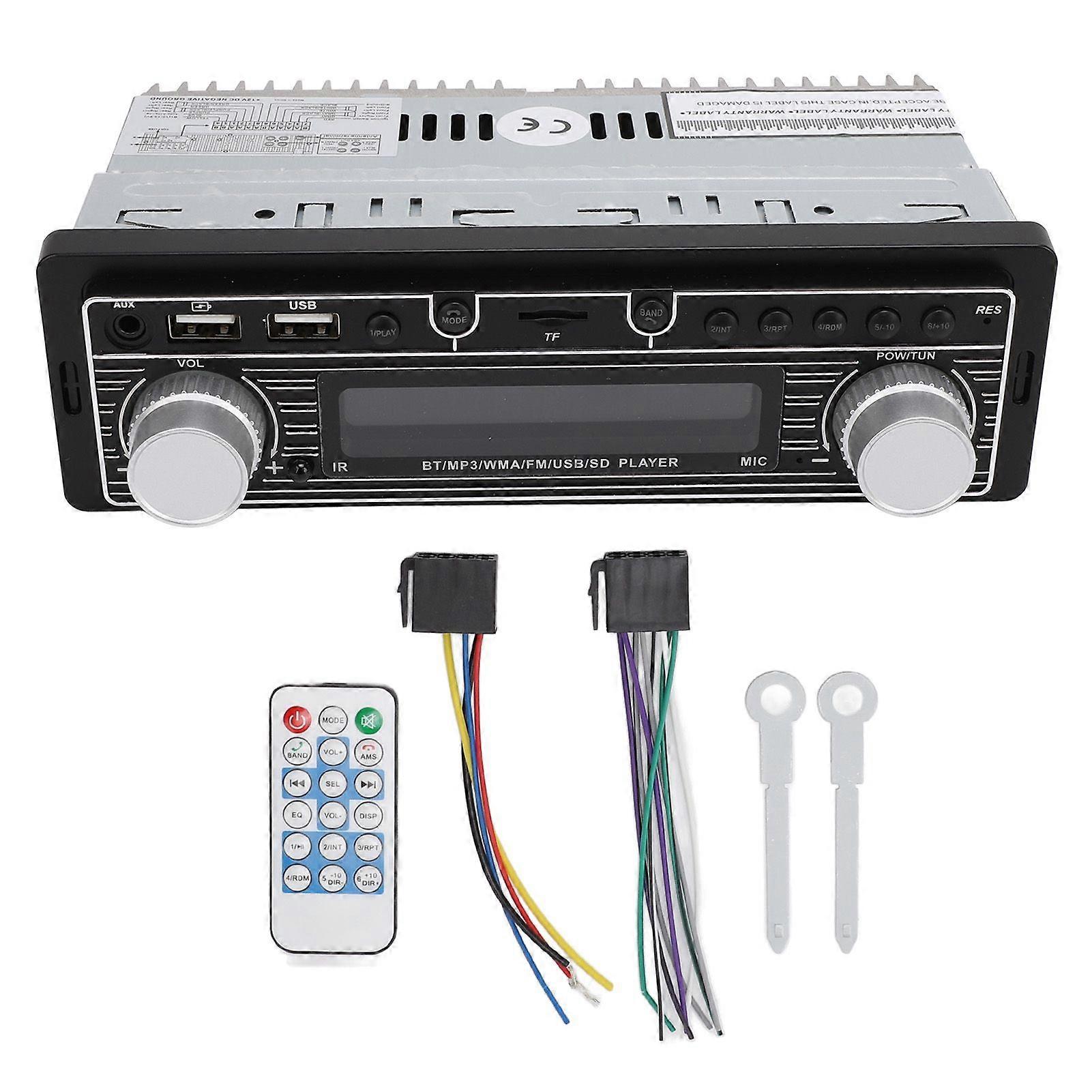 Autoradio mit LED-Display und Hintergrundbeleuchtung, MP3-Player, Dual-USB-Anschluss, Bluetooth 5.0, Freisprecheinrichtung, Autoradio