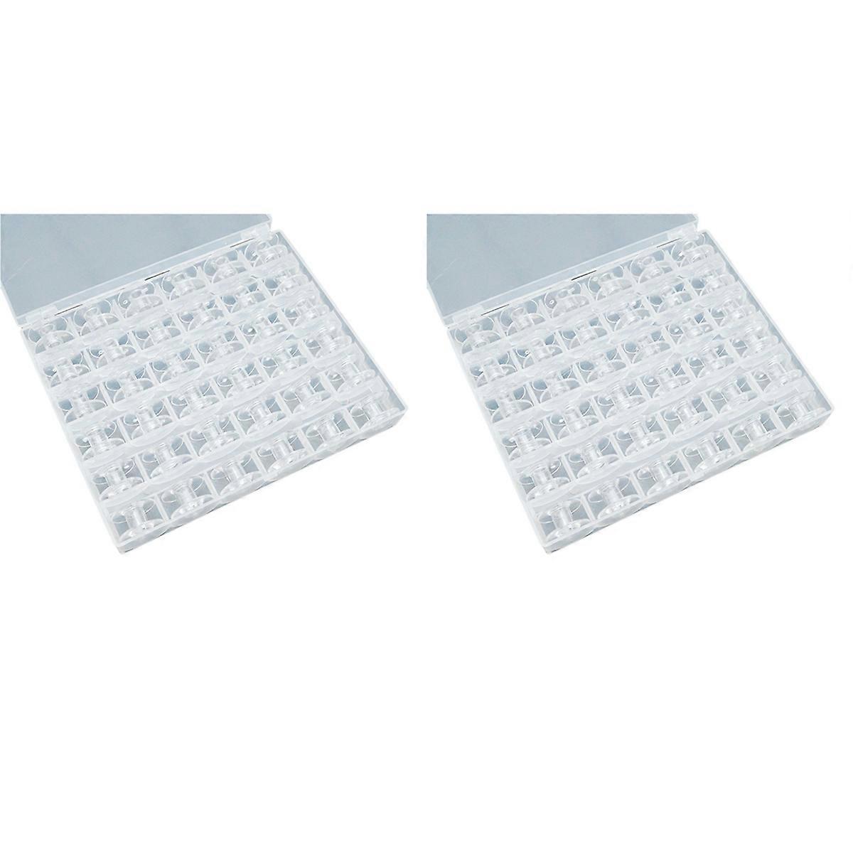 Sewing Machine Bobbin, Universal Sewing Bobbins Plastic Sewing Machine Bobbin with Storage Box