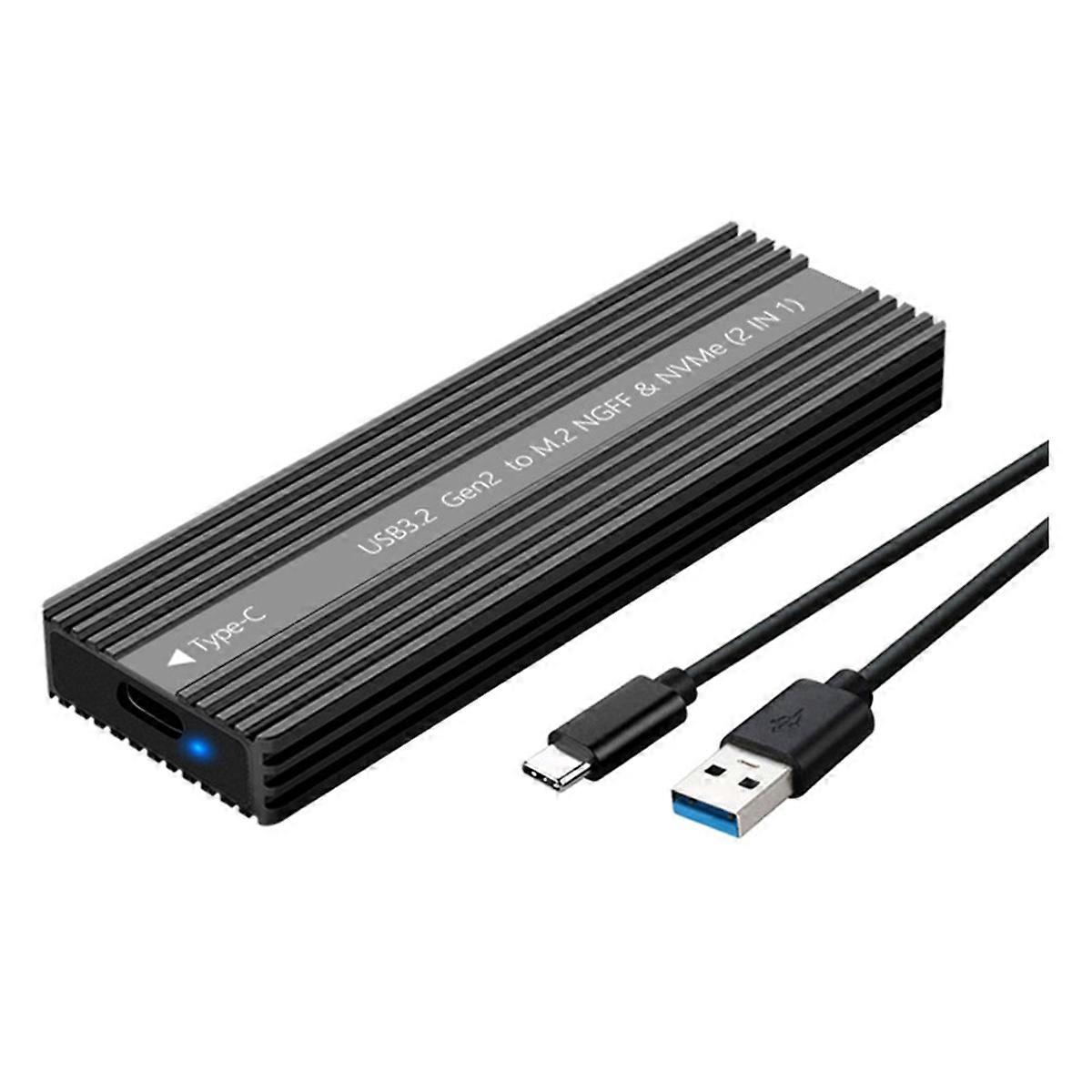 M.2 SSD Enclosure USB 3.2 Type-C Metal Case B