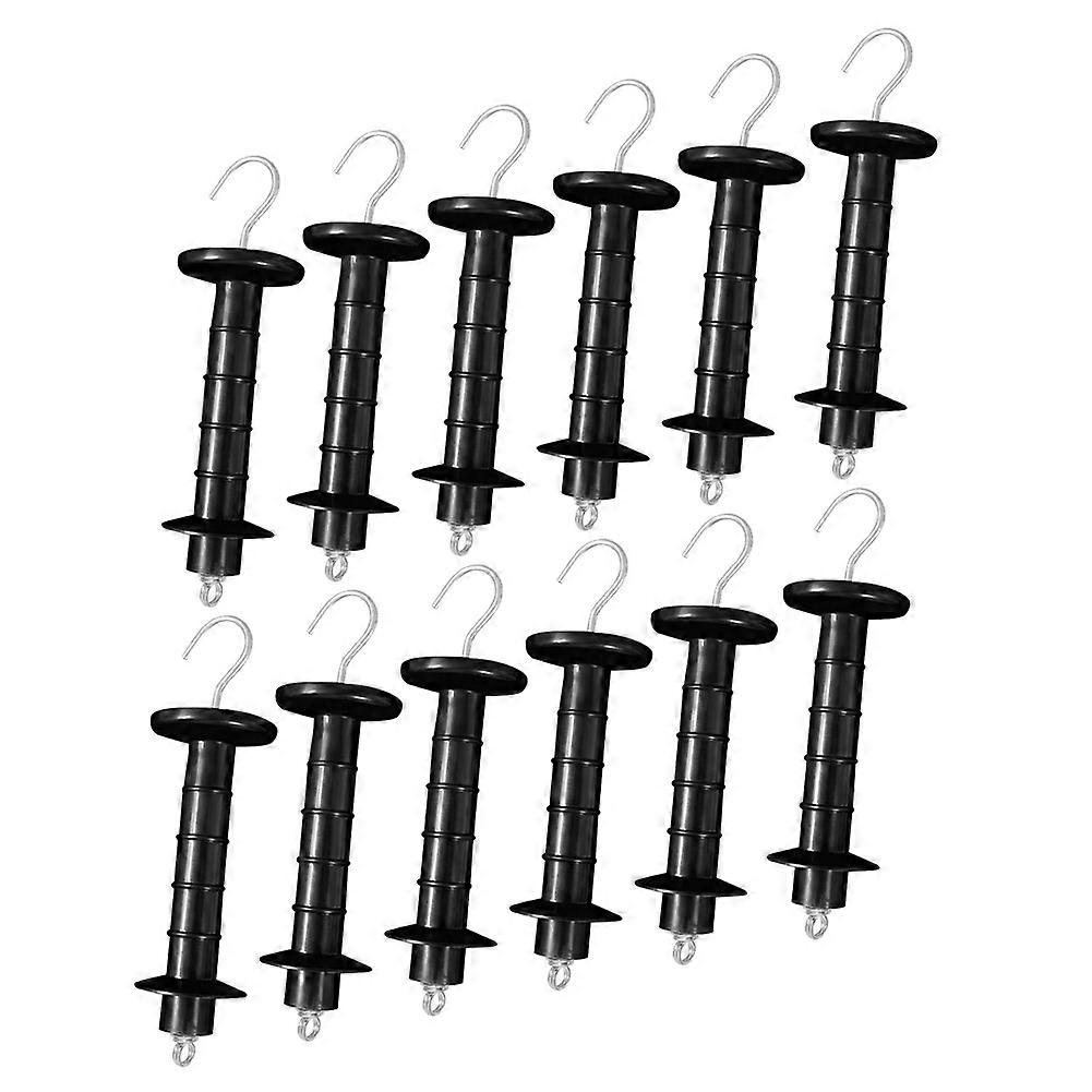 12 PCS Gate Handle for Electric Fence, Insulated Spring Tension
