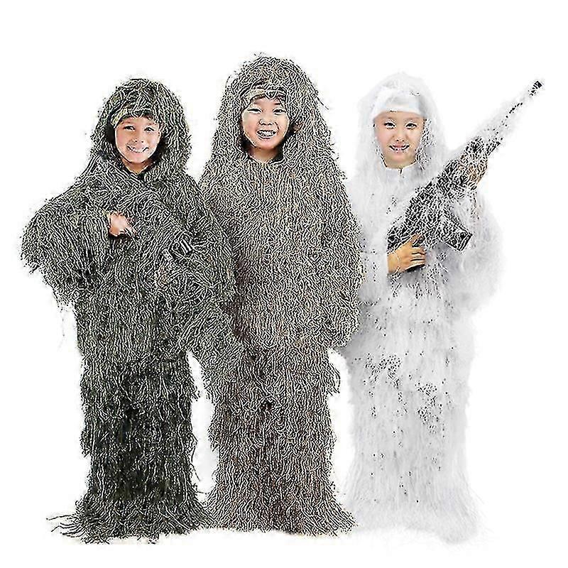Kombinezon maskujący 3D Camouflage dla dzieci Młodzież Nastolatki Polowanie