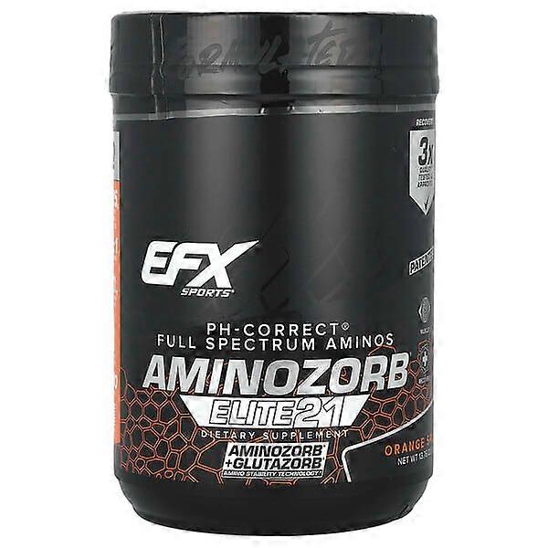 EFX Sports, AminoZorbÃÂÃÂÃÂÃÂÃÂÃÂÃÂÃÂ® Elite 21, Orange Splash, 13.76 oz (390 g)
