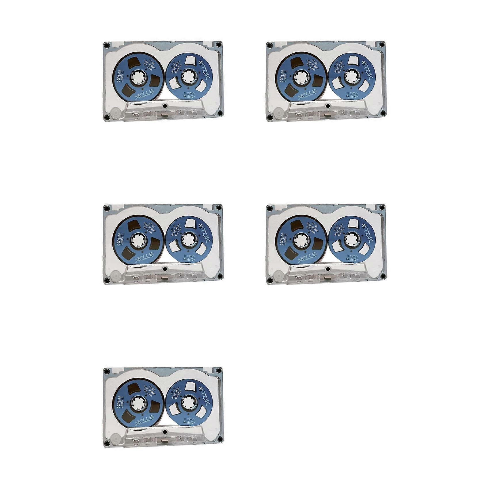 5X 55 Minute Blank Tape Disk Double-Sided Metal Small Open Disk Blank Cassette Tape Tape Disk, D
