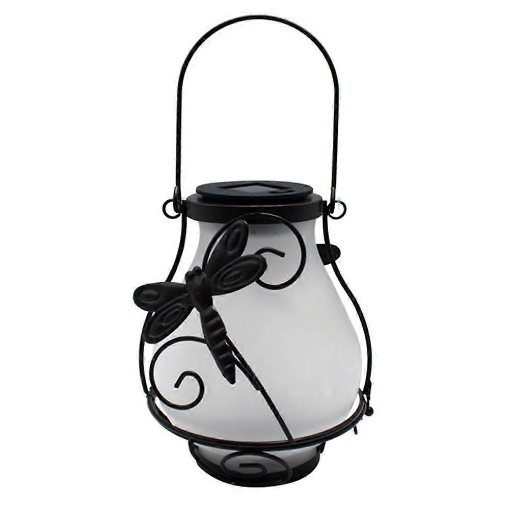 Outdoor Lanterns Solar Lanterns With Flame Lights Waterproof Hanging Lanterns For Garden Decor Model C