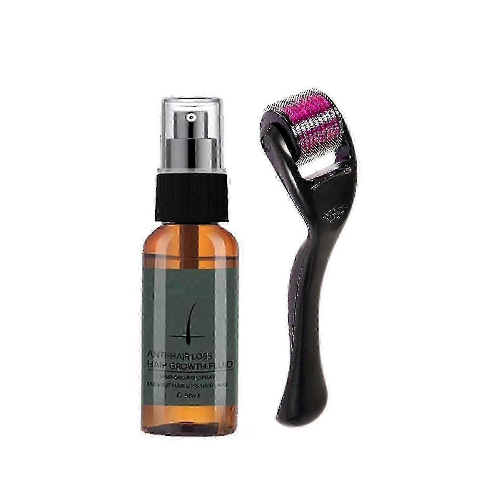 Professional 30ml Beard Growth Kit with Serum Spray and Roller for UK Men