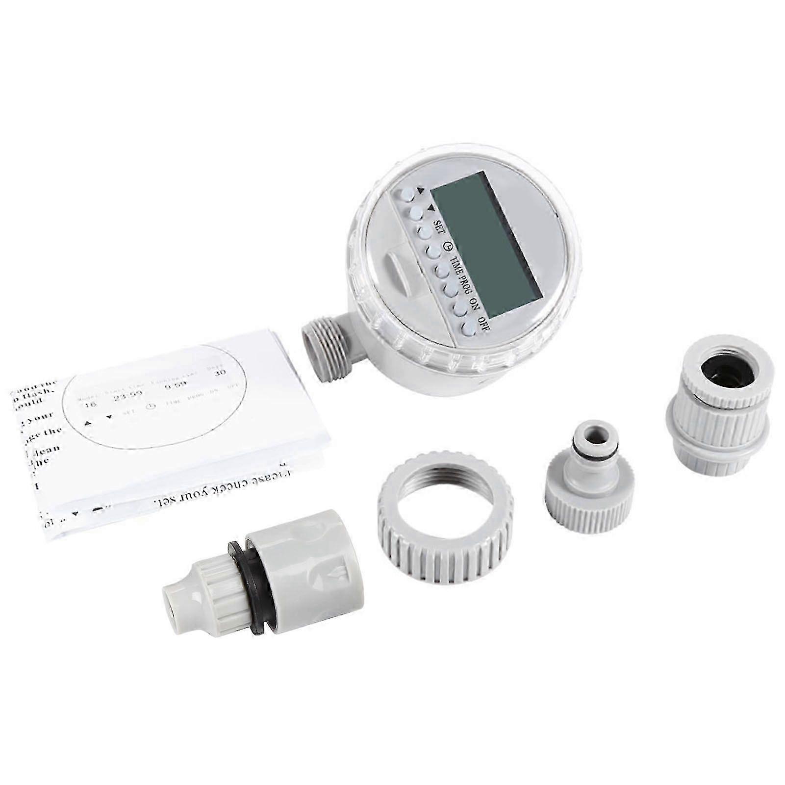 1Pc Solar Power Home Garden Auto Water Saving Irrigation Controller LCD Digital Watering Timer