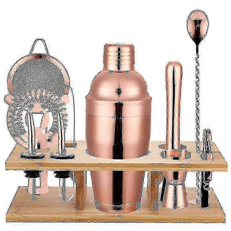 11個750mlカクテルシェーカーセット、光沢のあるステンレス鋼ブリティッシュカクテルシェーカーセットカラー