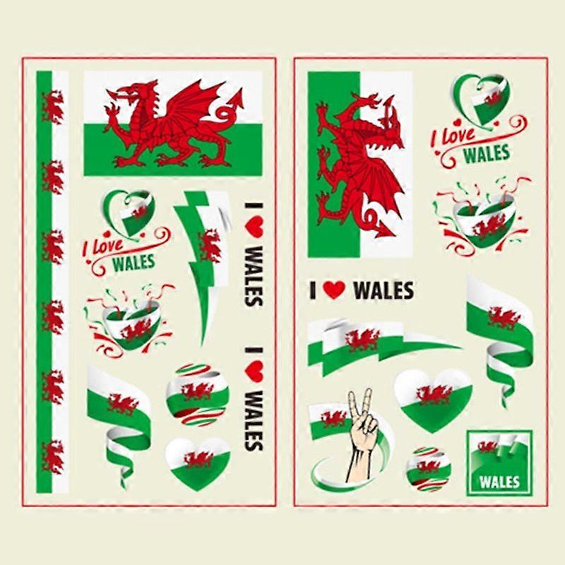 50 יח'\חבילה דגל עבור פנים זרוע אביזרי יד לב רצועת דבק עמיד למים גוף מדבקת כדורגל כדורגל אוהדי אבזרי עבור קטאר גביע העולם
