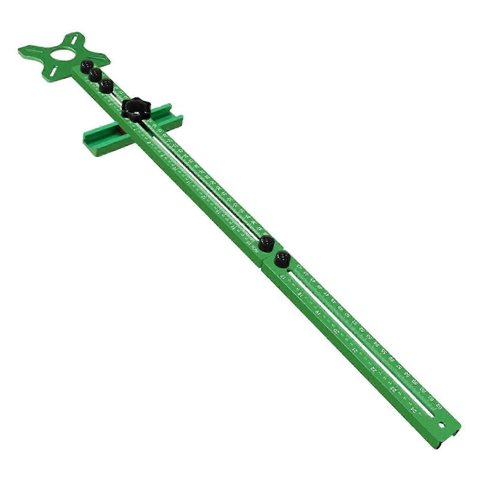 Extended Router Milling Groove Bracket Cabinet Hardware Jig Aluminum Alloy Woodworking Tools Sturdy Router Circle Cutting Jig