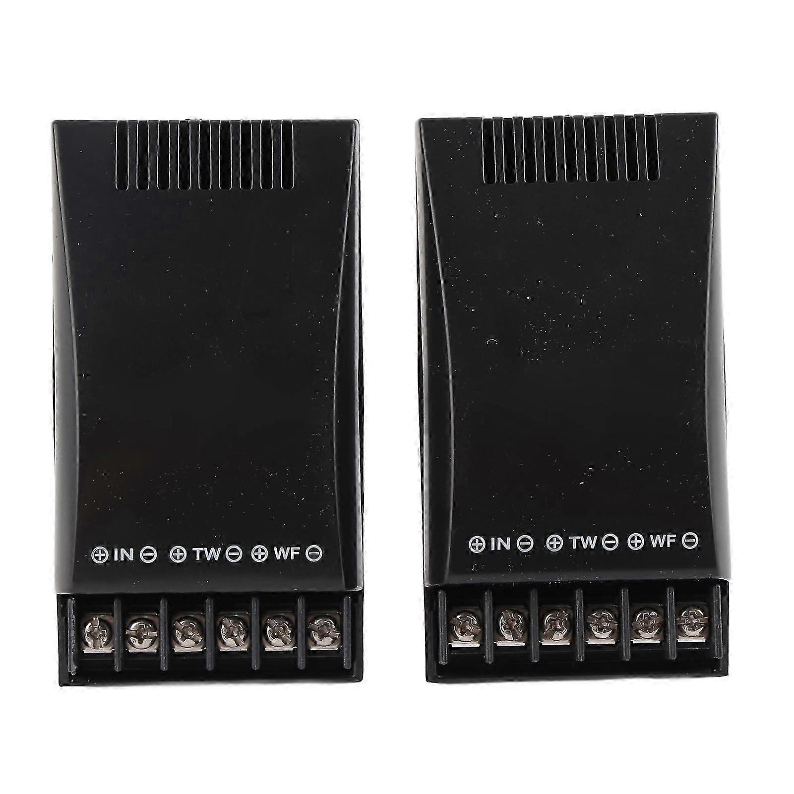 25-26 2Pcs Car Audio Crossover 2 Way 100W Output 12V Correct Sound ABS Shell Car Speaker Crossover for Vehicle