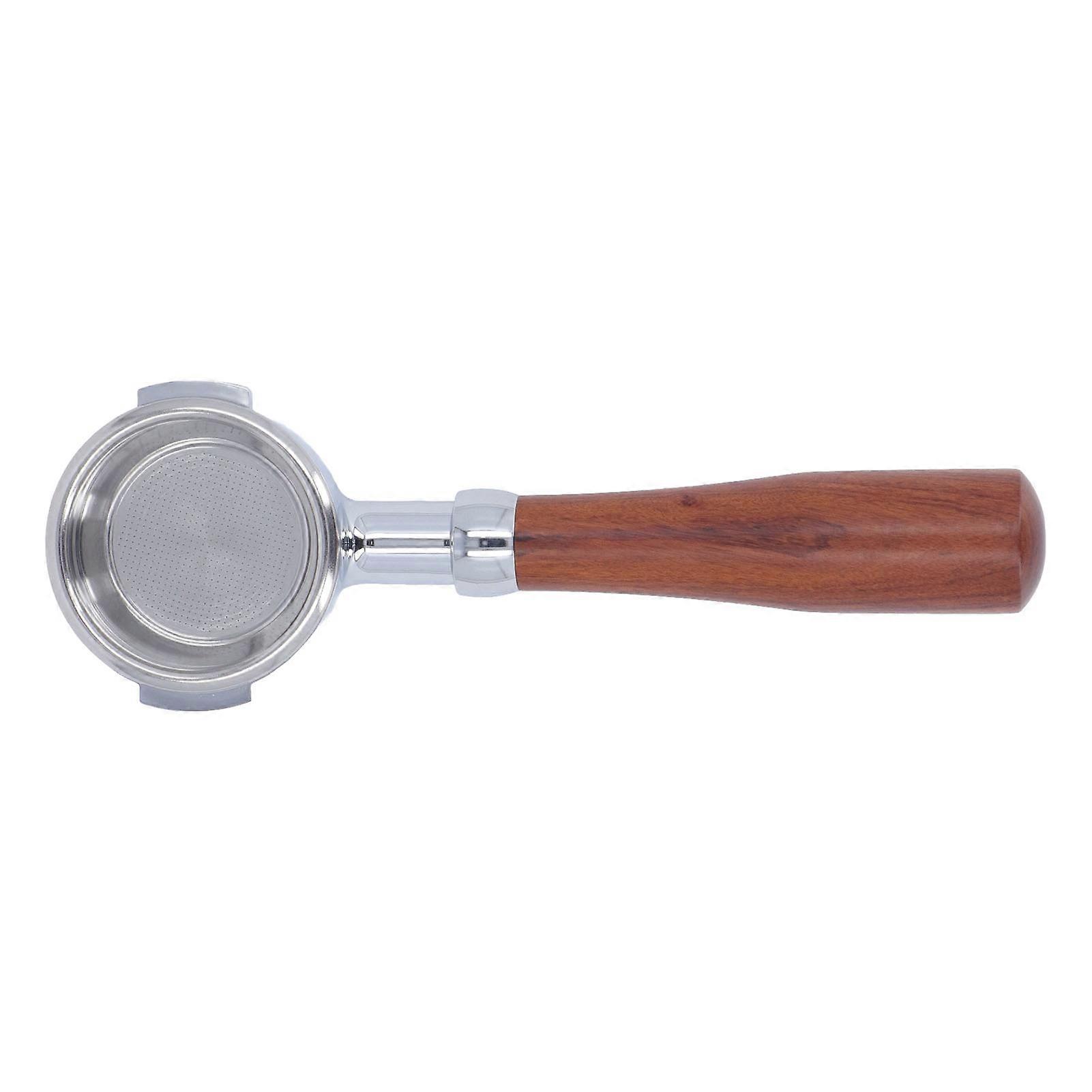 58mm Coffee Portafilter Aluminum Alloy 2 Ears Bottomless Portafilter Handle with Single Layer Filter Screen