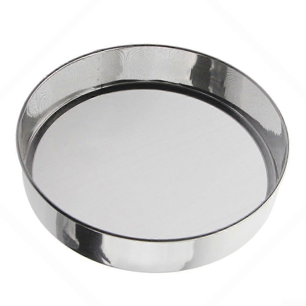 Stainless Steel 40 Mesh Flour Sieve Fine Mesh For Baking And Cooking Round Sifter Strainer In 10, 12, 15, Or 18 Cm Sizes