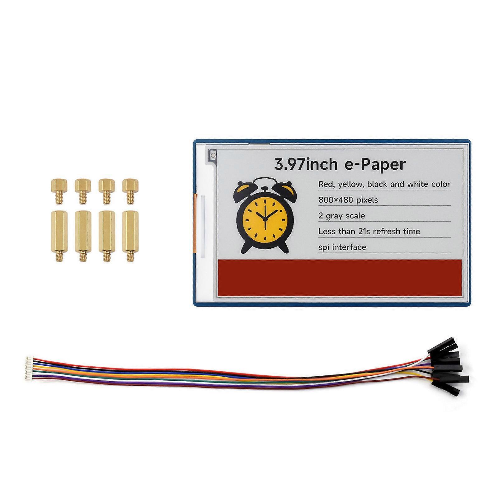 Industrial 3.97inch E Paper Link Display Board 800x480 sharpness Standard Integration 4 color and 2 Gray Scale Multicolor