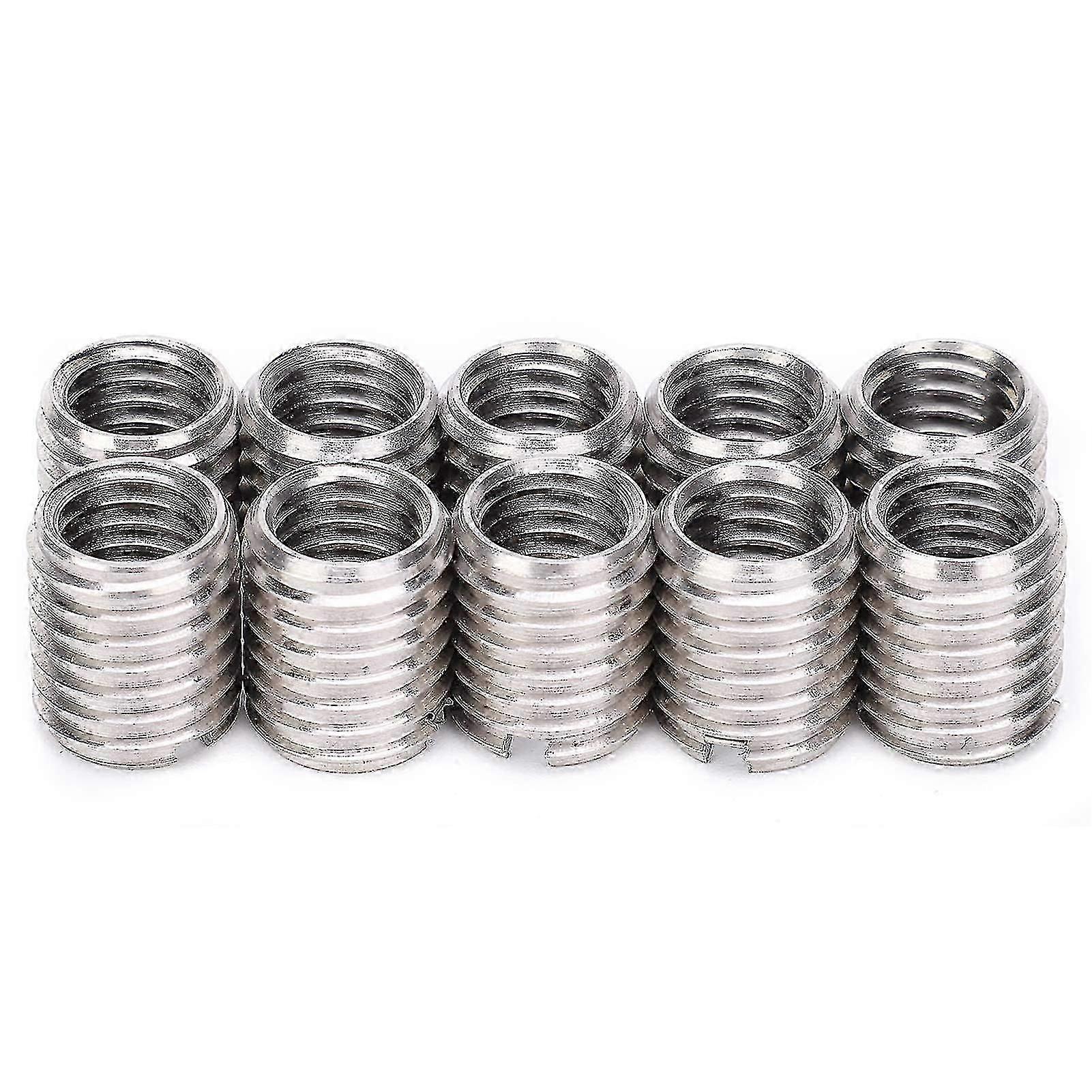10 Pieces Insert Nut Thread Repair Sleeve Threaded Socket Screw Reducing Conversion Tool M8 Female M10 Male-ce