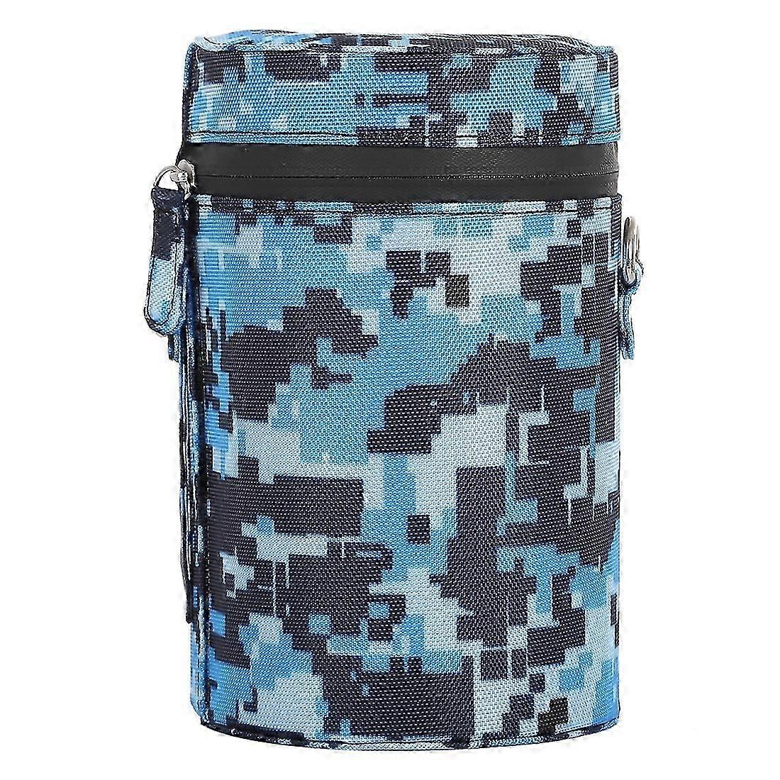 Camouflage Color Large Lens Case Zippered Cloth Pouch Box for DSLR Camera Lens, Size: 16x10x10cm