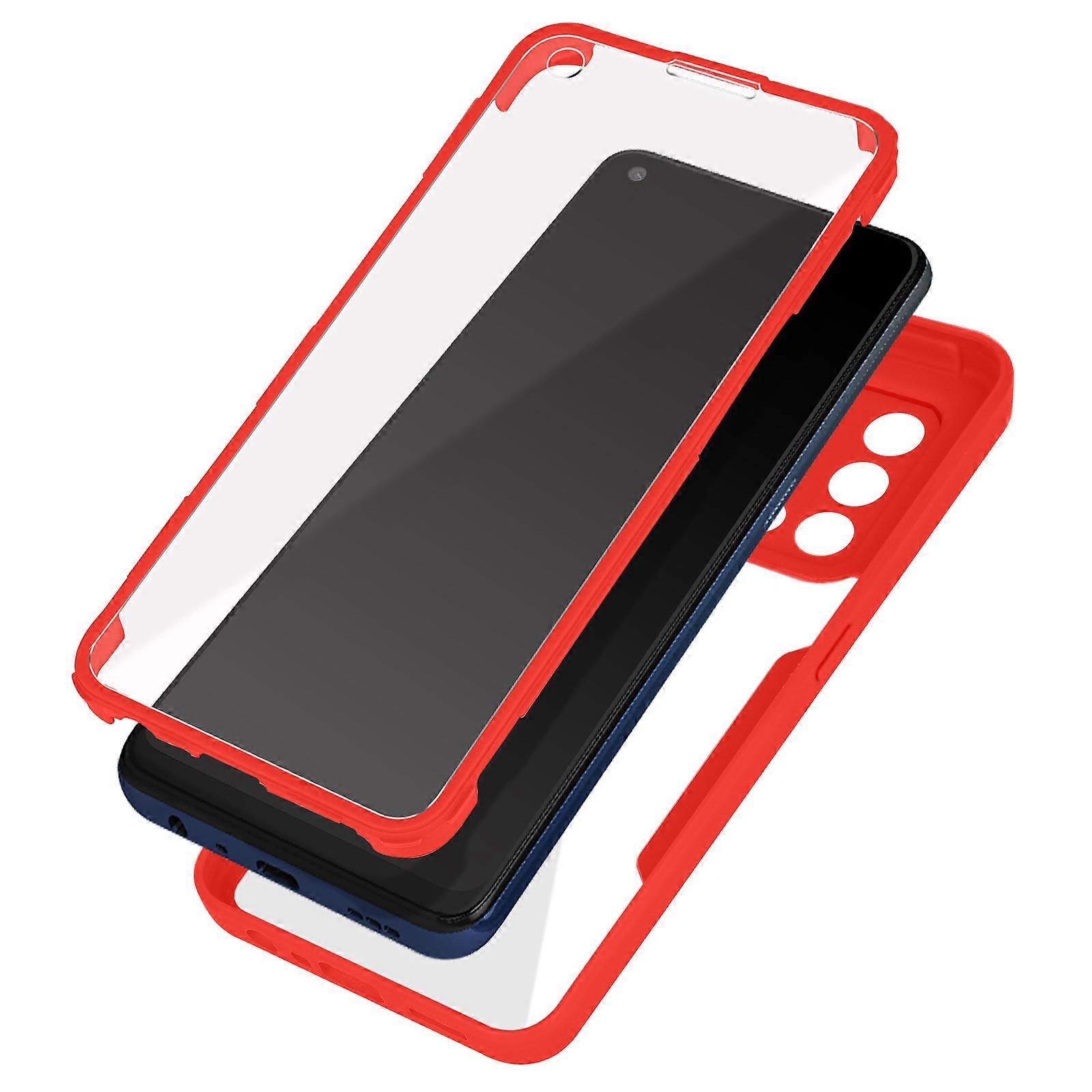Coque Oppo A74 Dos Plexiglas Avant Polymère Contour rouge