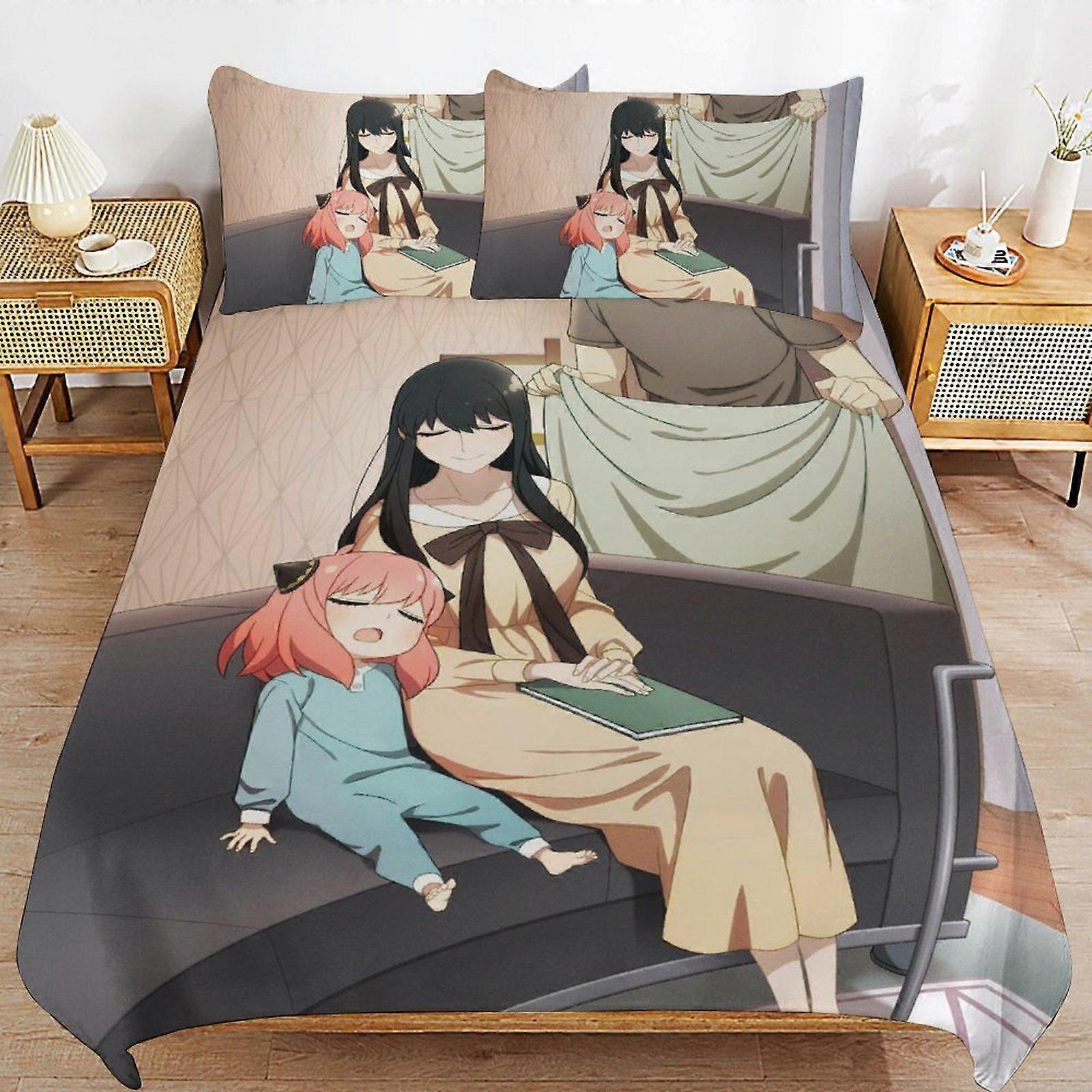 u604 SPYFAMILY Long Term Use Quality Handling Minimal Style Smooth Fit Duvet Cover Sets Modern Touch n604