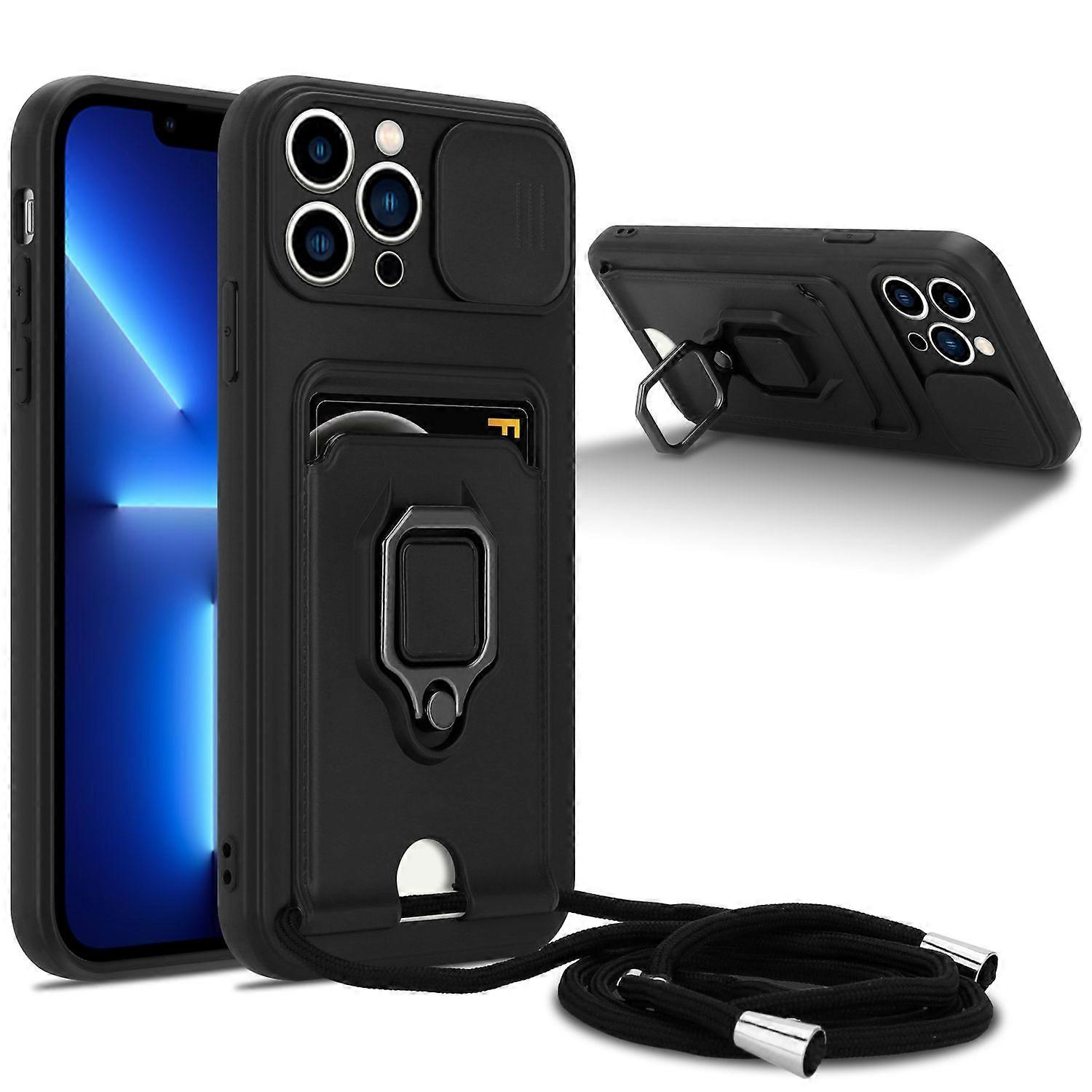 Case iPhone 13 PRO MAX Protective Case with Chain and Stand Function