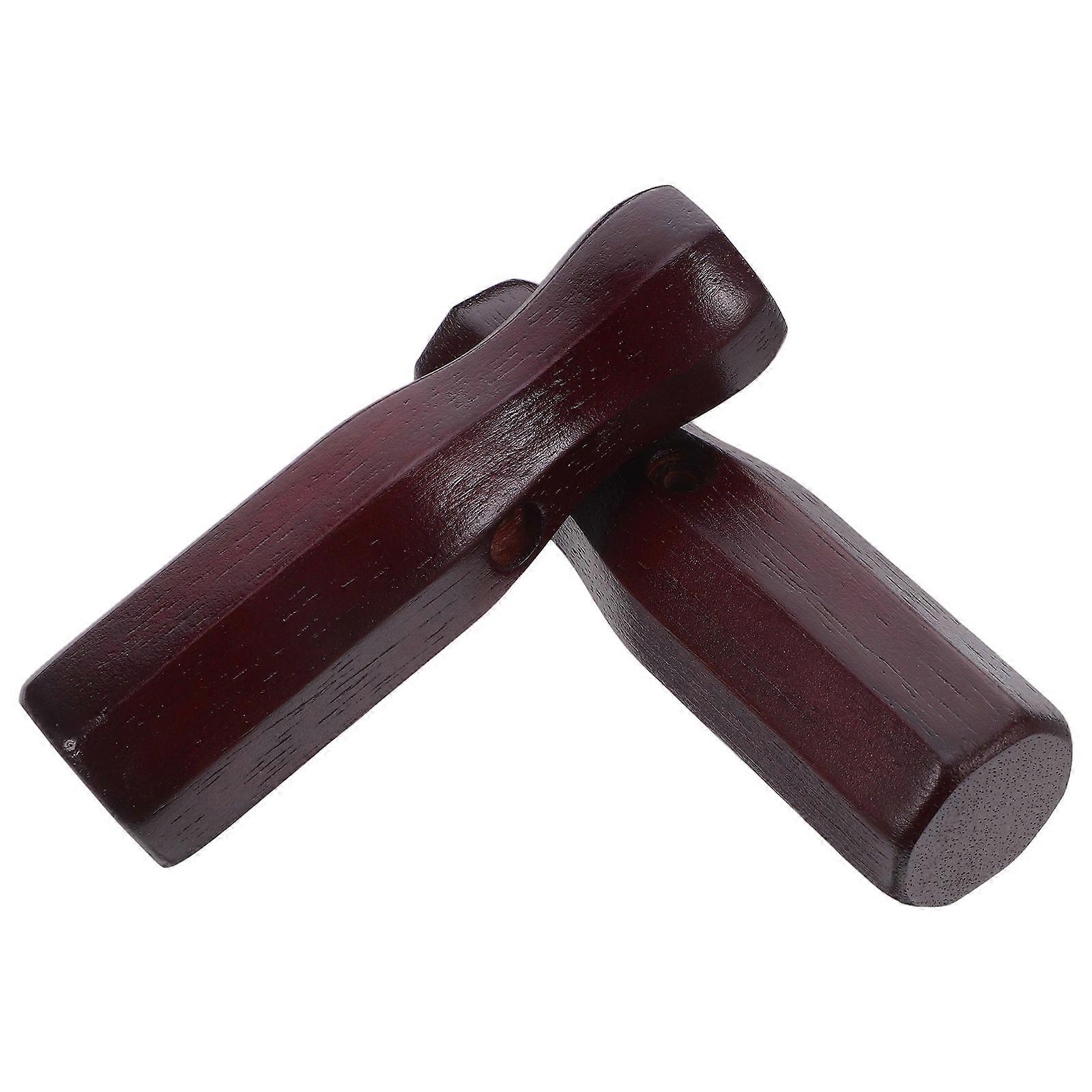 2Pcs Wooden Foosball Handles for Table Soccer Grips Replacement Octagonal Design