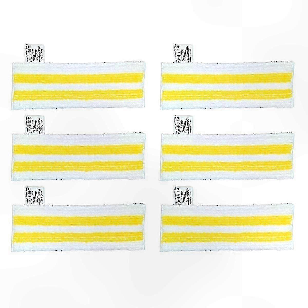 6-Pack Microfiber Cleaning Pads for Steam Mops, Compatible with Easyfix Models SC2 SC3 SC4 SC5