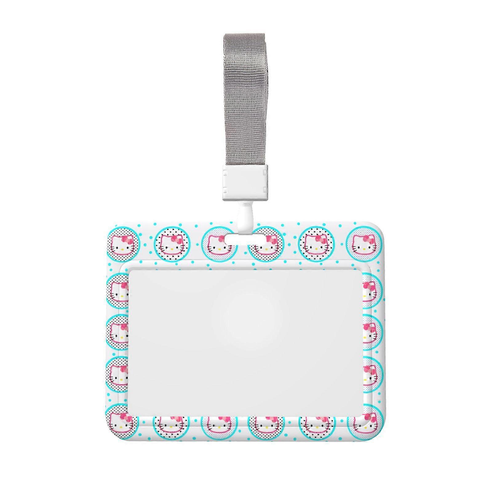 Hello Kitty ID Card Case (Horizontal) - Eco-Friendly, Lightweight & Stylish with Detachable Lanyard - 4in x 3in