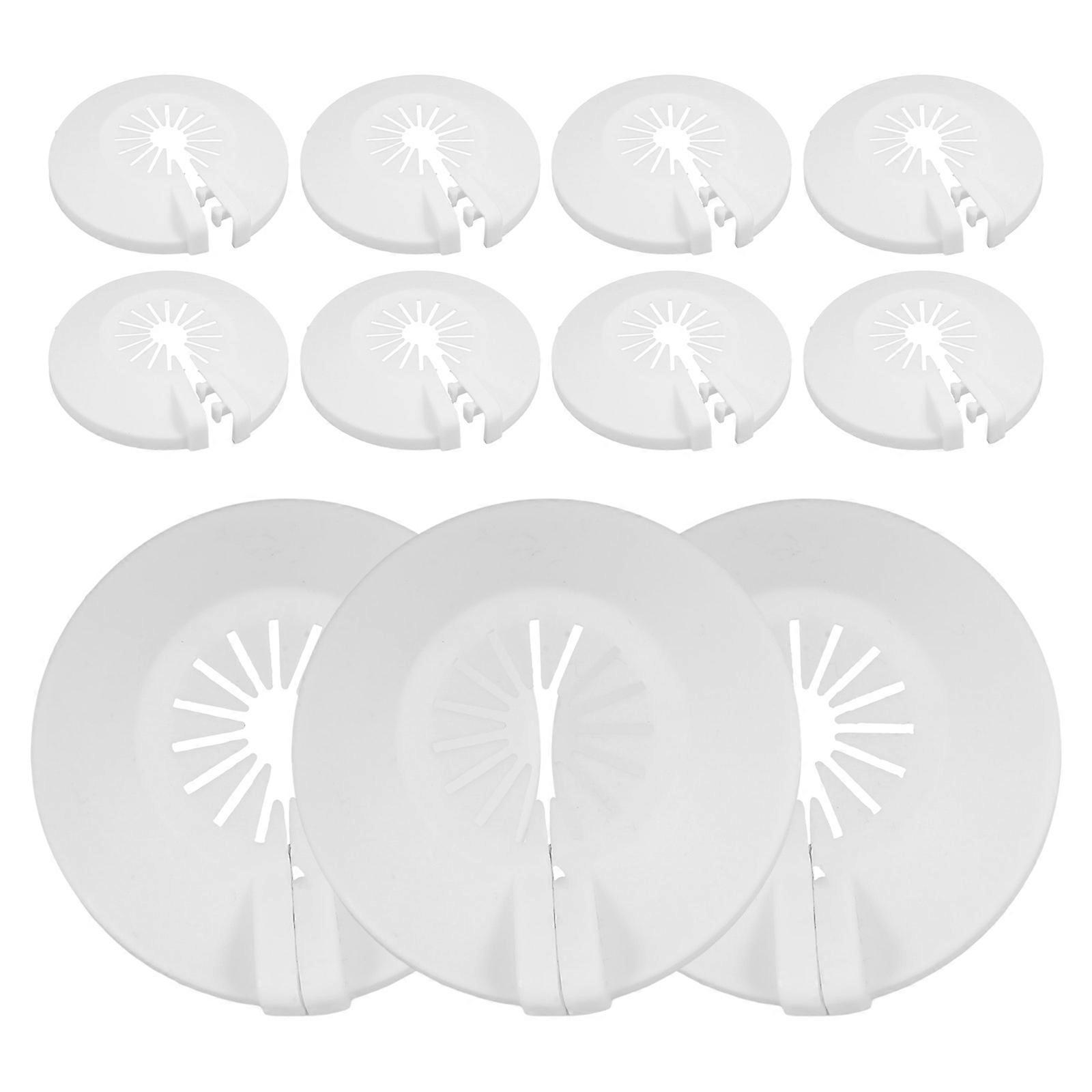 Escutcheon Cover for Fire Sprinkler Head 10Pcs Plastic Wall Plate White