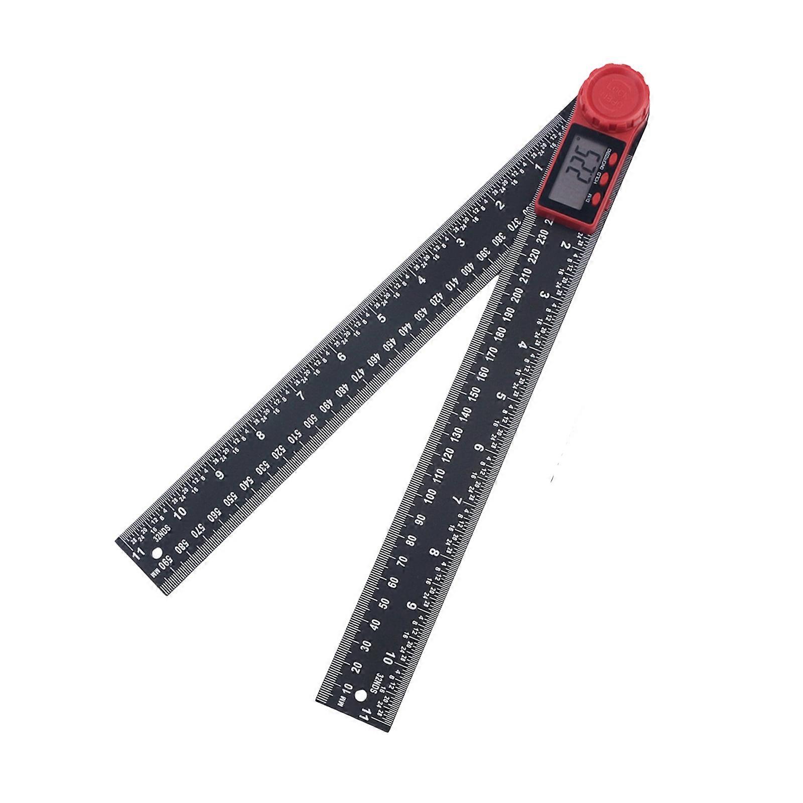 2 In 1 Electronic Protractor Tool with Large LCD Screen Engineering Angle Measuring Tool for Architectural Drafting Multicolor