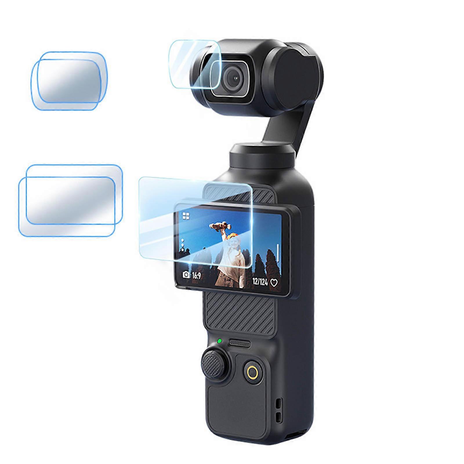 Toughened Glass Guard Fingerprint Proof Coating Hassle Less Application Suitable for Pocket 3 Long Lastingly Protective Multicolor