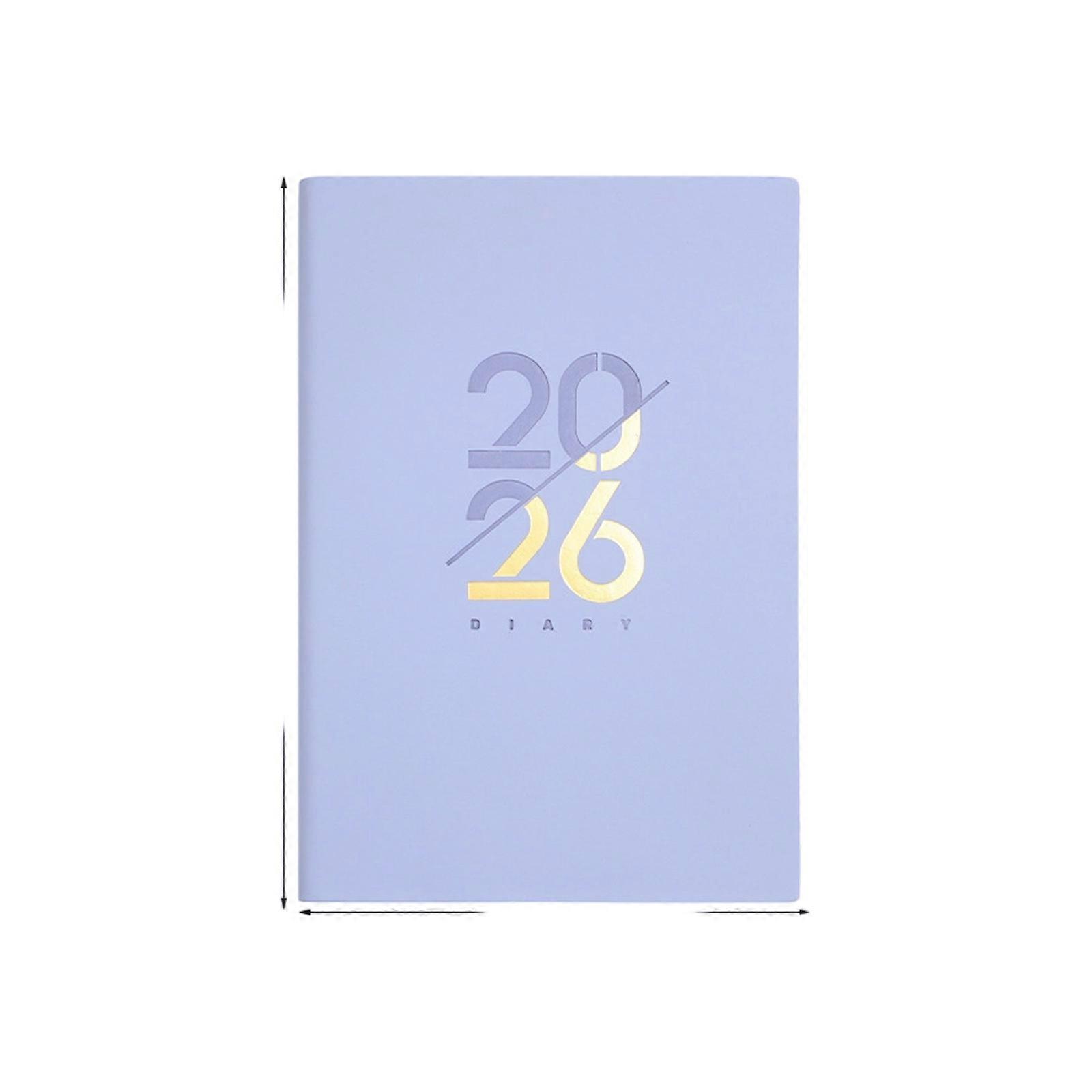 2026 Daily Monthly Planner with Colorful Monthly Mark Softcover Leather Day Planner 320 Pages Dated For Daily Scheduling  Purple