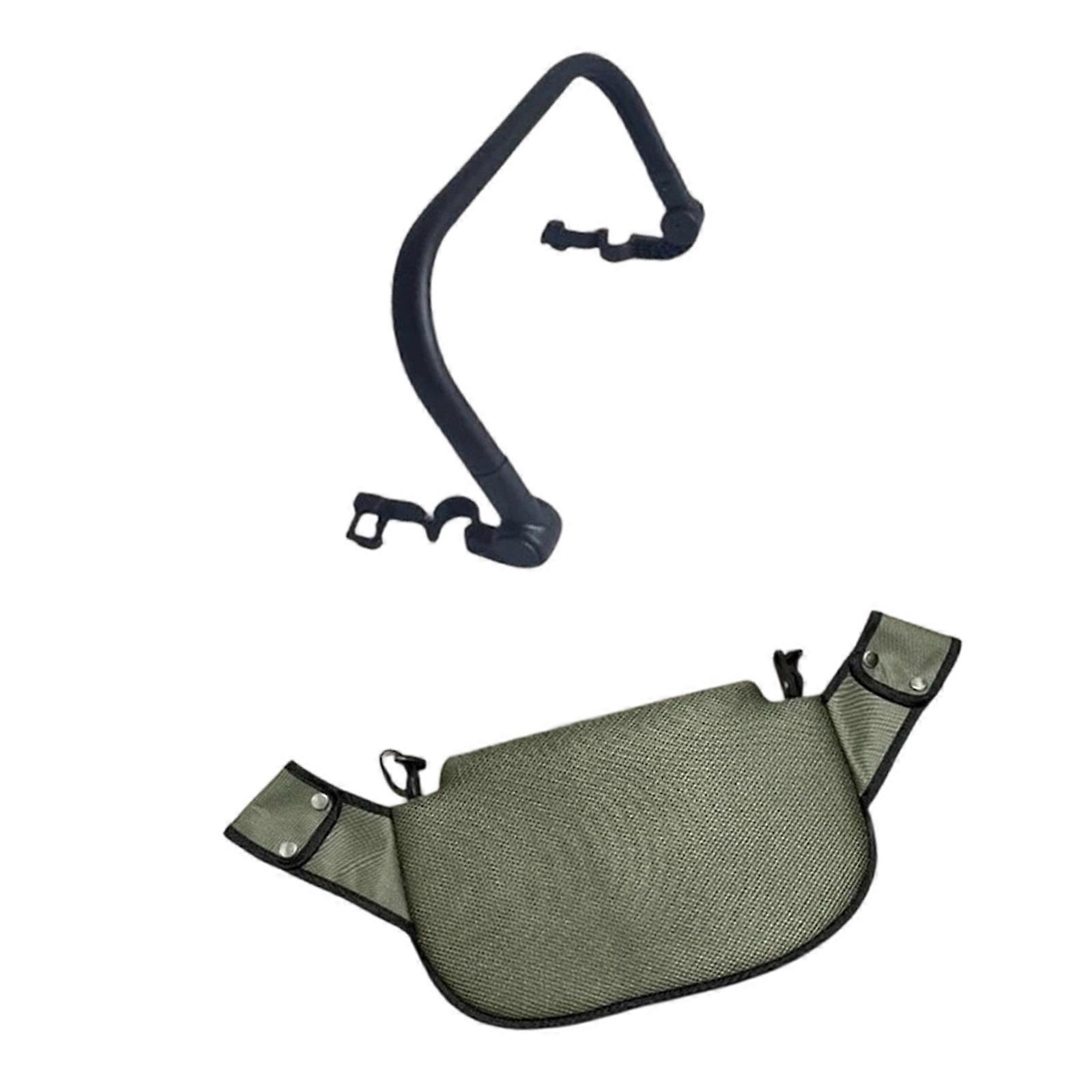 Double Pushchair Footrest Expansion Set Machine Washable University Fabric Immediate Installation for Multiple Pushchair Models  Green