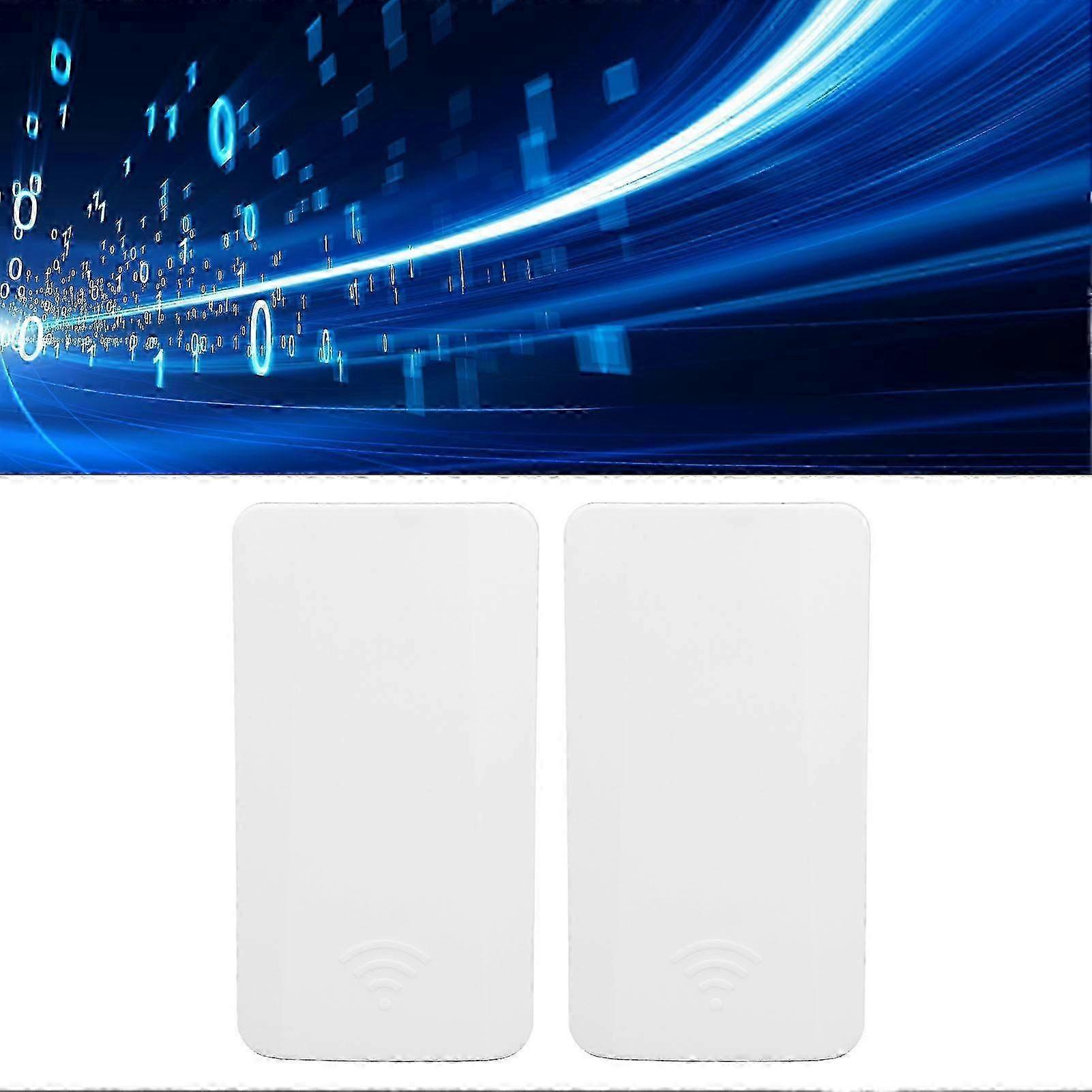 2.4G Wireless Bridge 300Mbps 500m Long Range Point to Point IP65 Waterproof WiFi Bridge Kit for Outdoor EU Plug