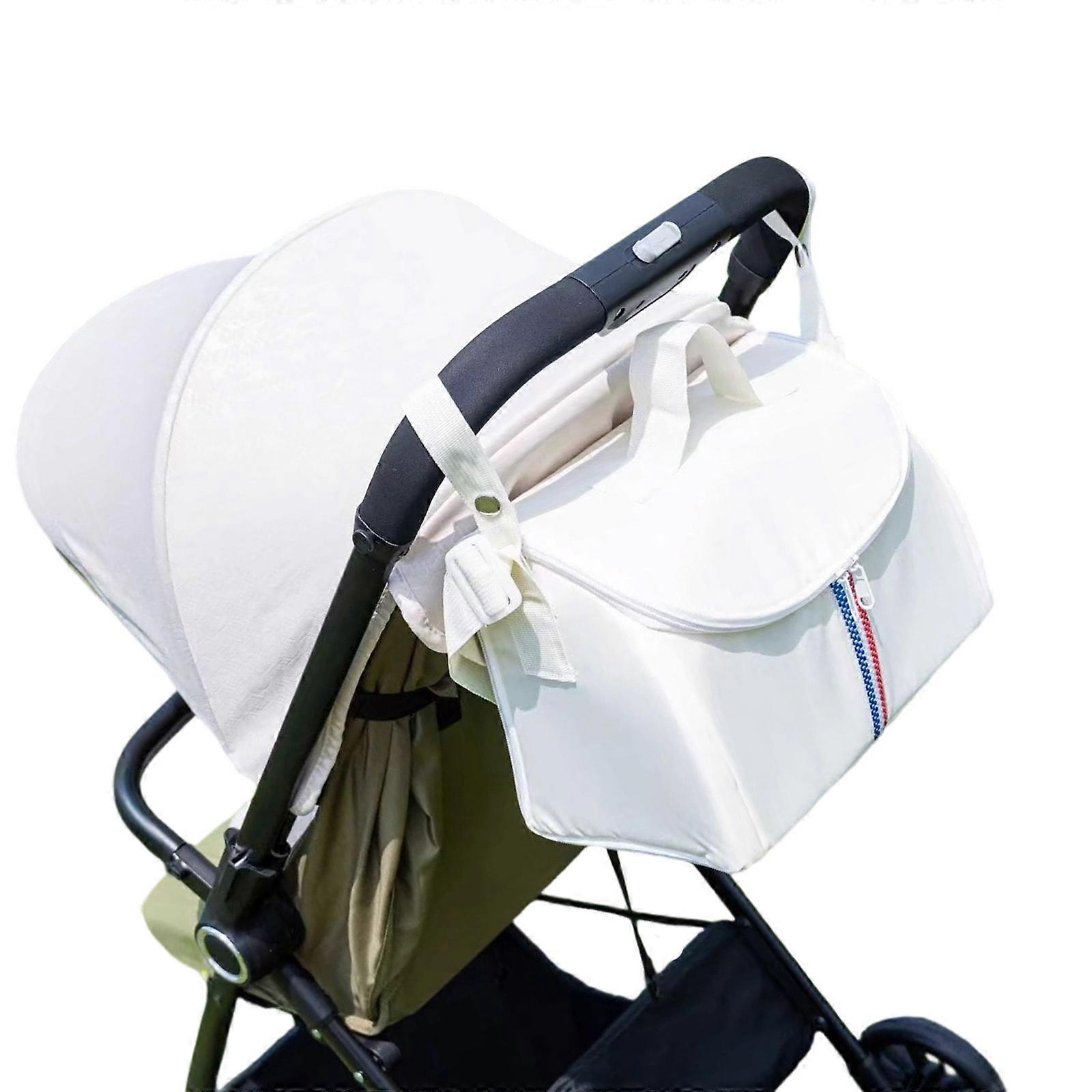 Quick Install Accessory Compartment Storage For Diapers And Feeding Items  White